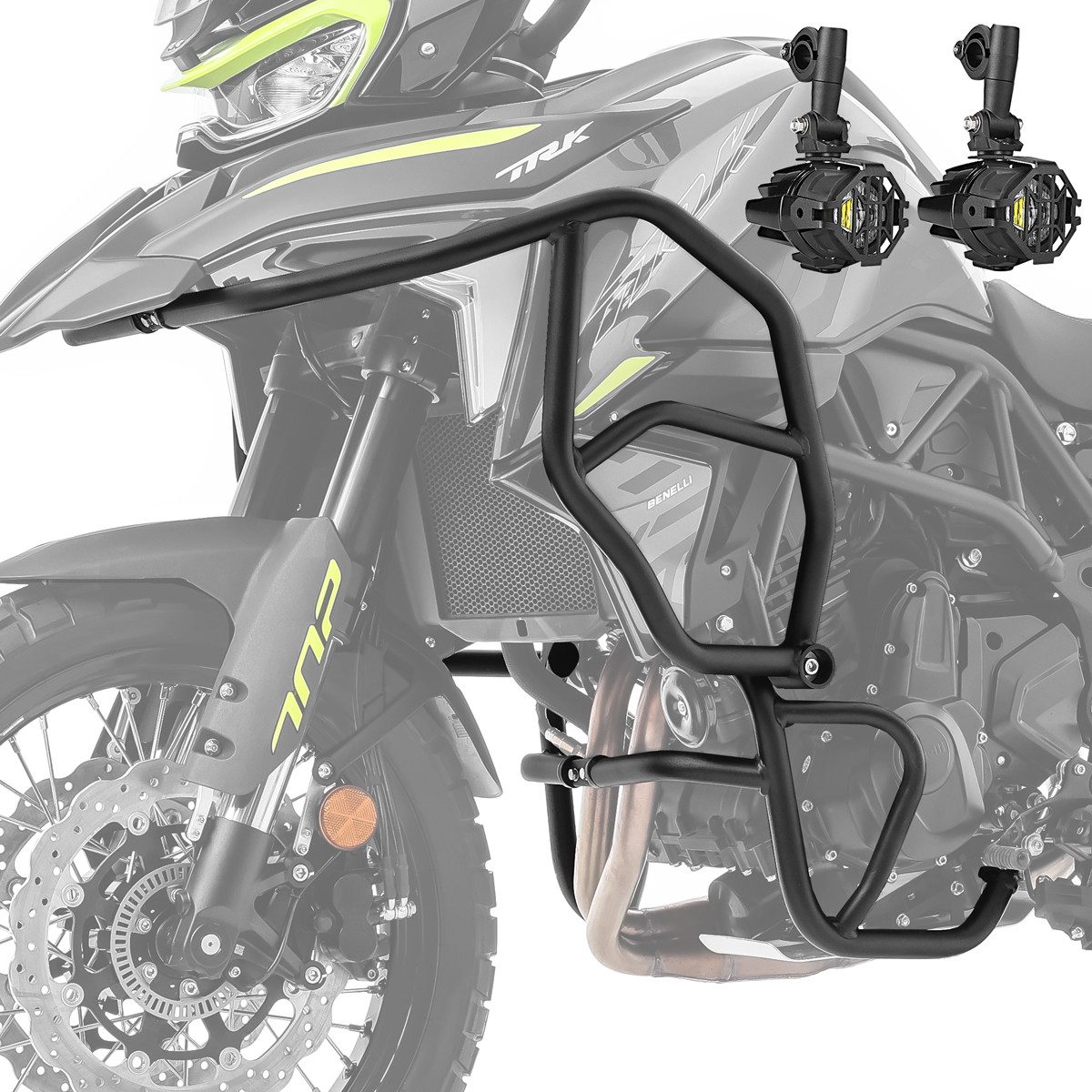 Motoguard Motor-Schutzhülle Set Sturzbügel + Zusatzscheinwerfer für Benelli TRK 702 / X 23-25 SG65