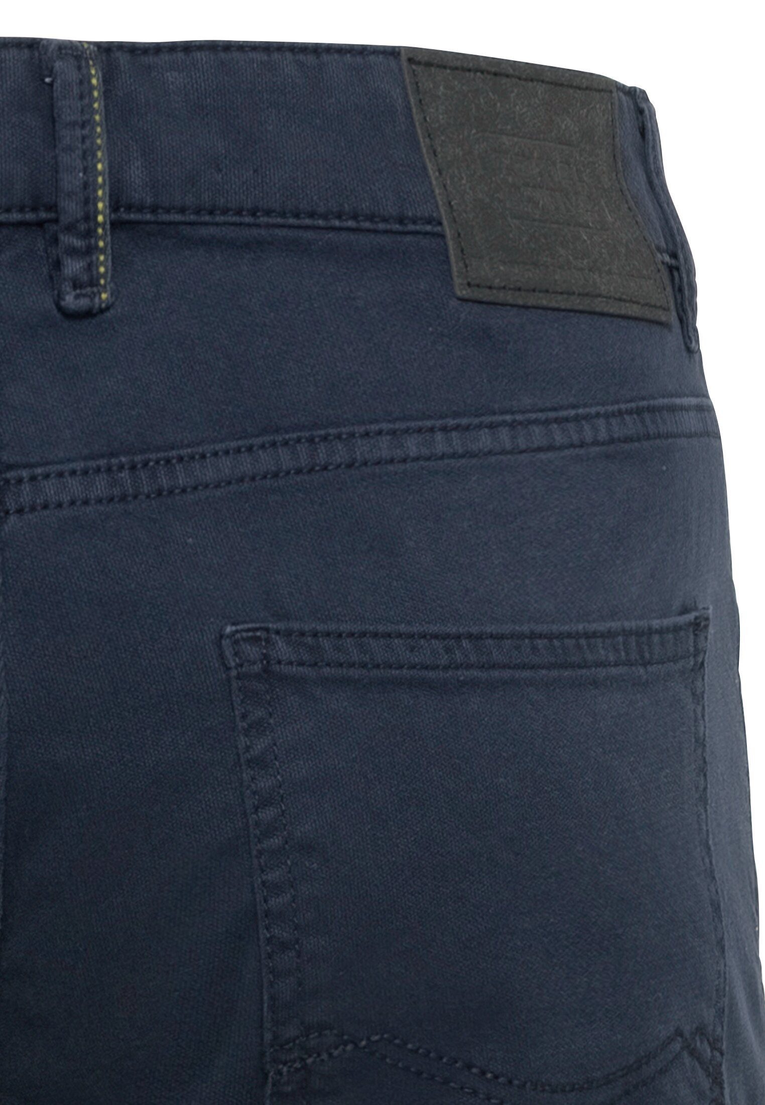 active Regular Fit Canvas Dunkelblau Hose 5-Pocket-Jeans camel 5-Pocket