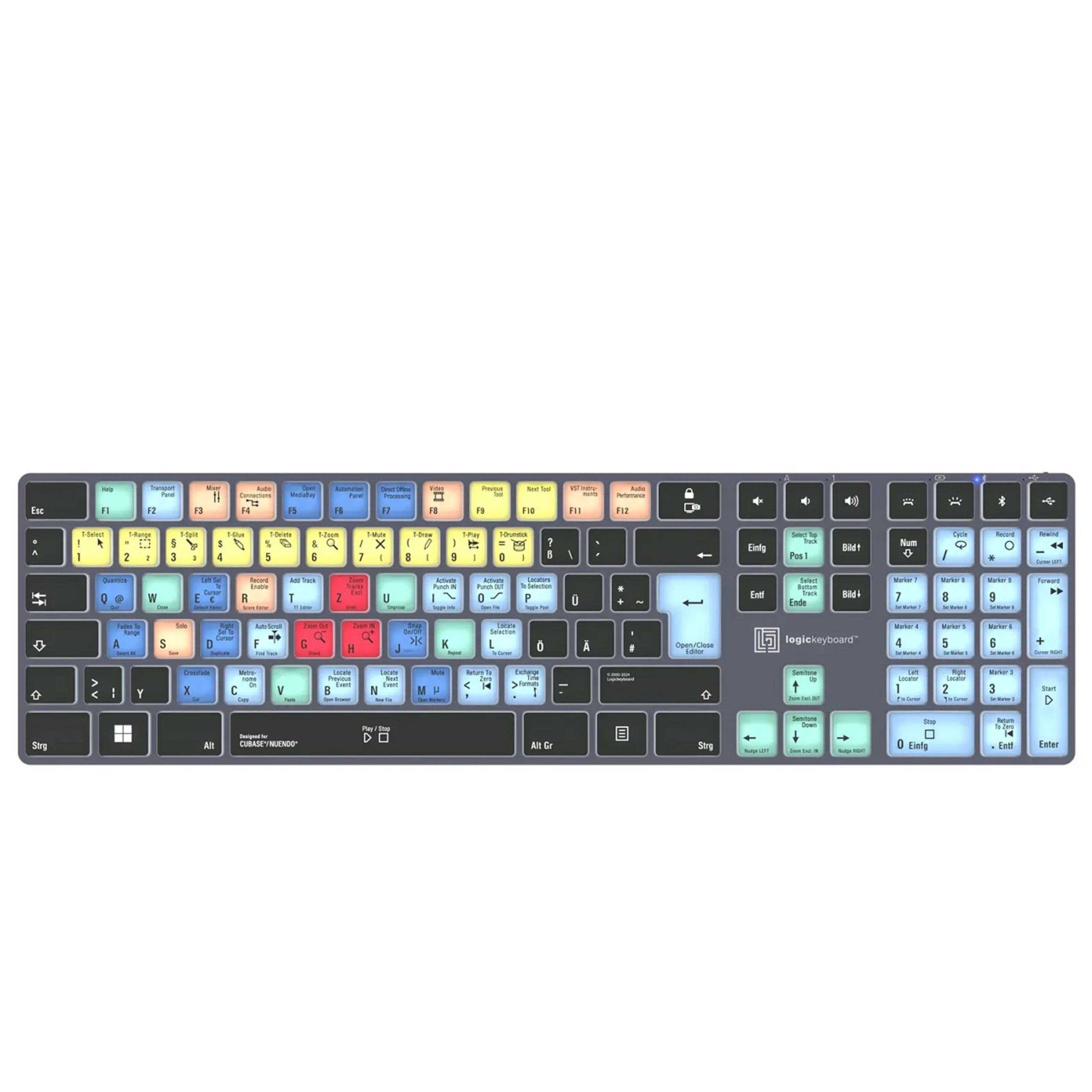 Logickeyboard Apple-Tastatur (Steinberg Cubase/Nuendo Titan DE WIN - Apple Zubehör)