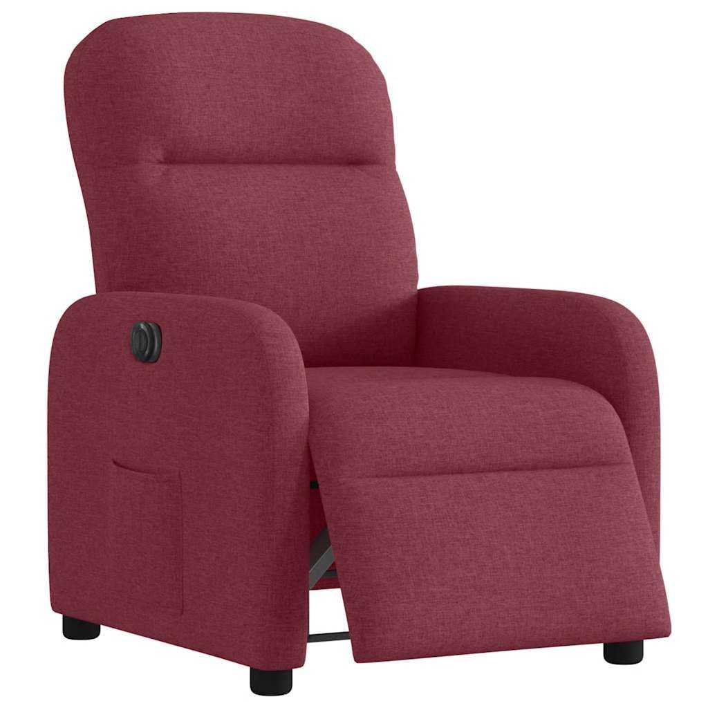 vidaXL Sessel Relaxsessel Elektrisch Weinrot Stoff günstig online kaufen