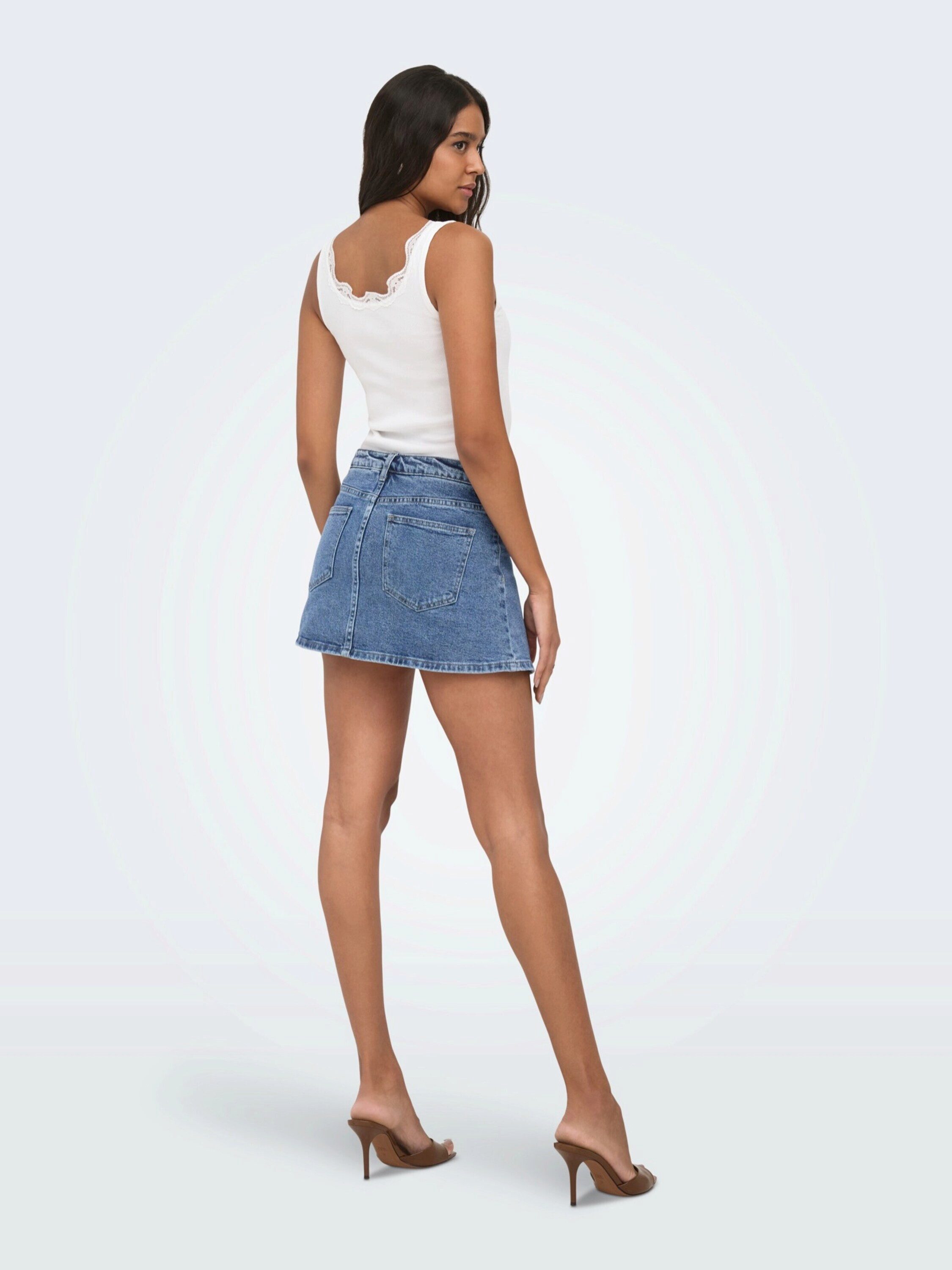 ONLY Jeansrock ONLELEANOR (1-tlg) Falten – Bild 2 von 5