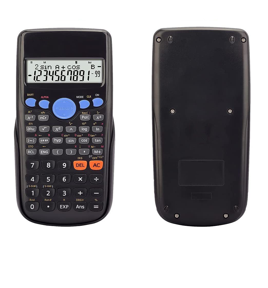 tragbar multifunktional 2-zeiliges Display Mathmatic 82MS-A wissenschaftlicher Taschenrechner 