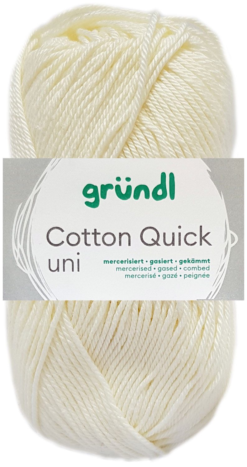 Gründl 50 Gramm Gründl Cotton Quick Uni Farbauswahl Häkelwolle