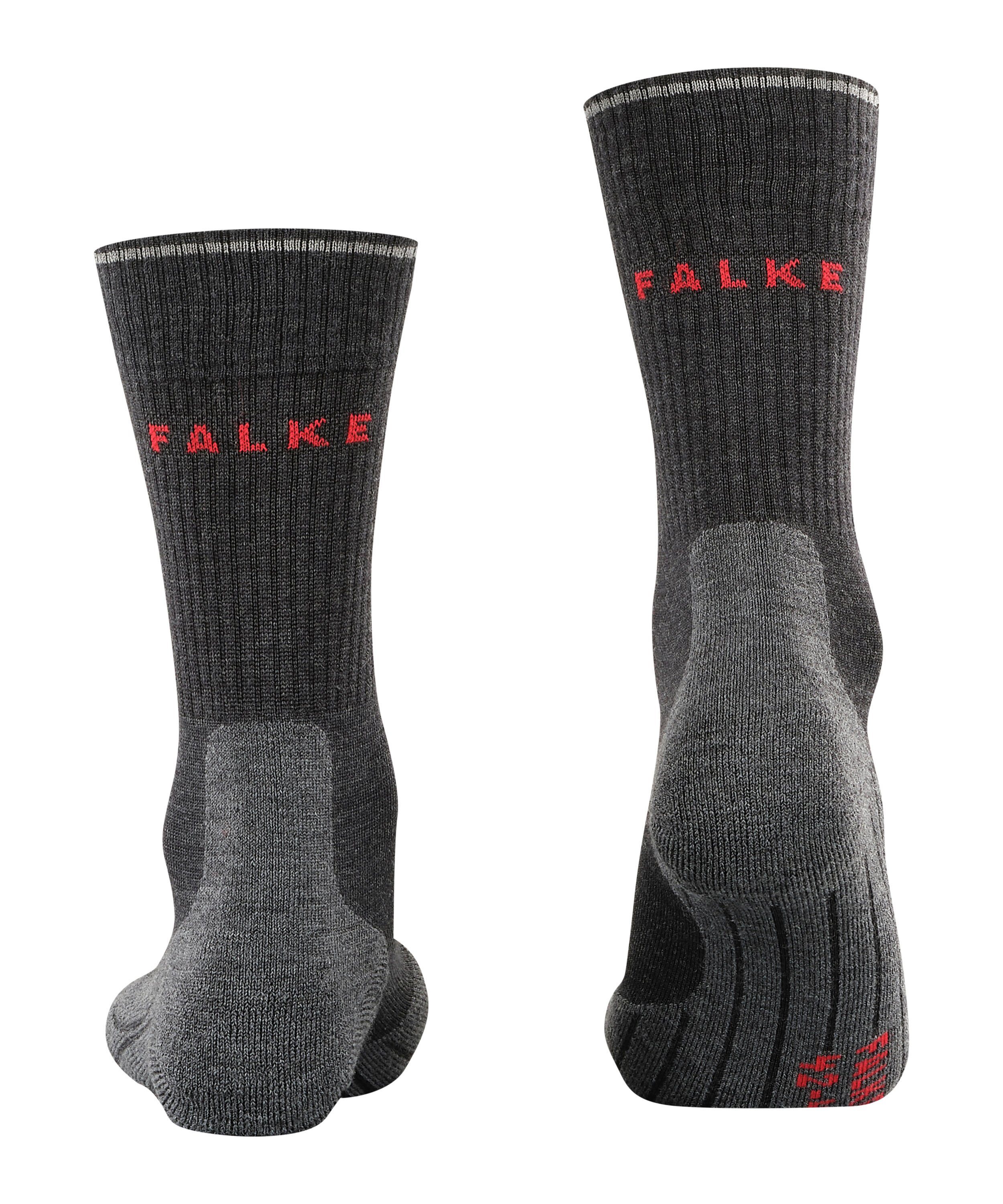 FALKE Wandersocken TK2 Explore Wool Silk Socken (1-Paar) Hoher Komfort im Mittelgebirge