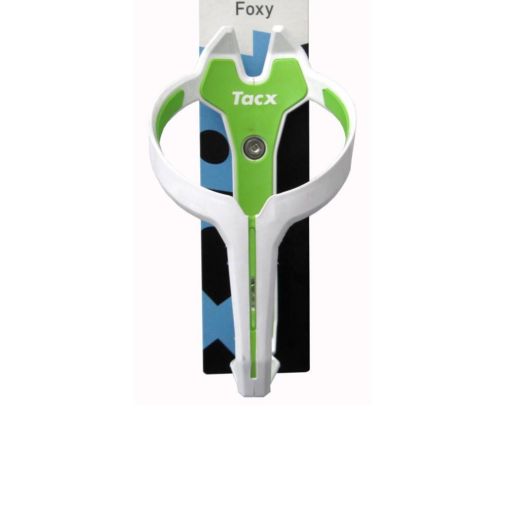 Tacx Trinkflasche Tacx Flaschenhalter Foxy weiß/grün, T6301.17