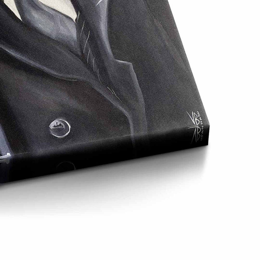 Leinwandbild, Mafia Viqa designed Motivationsbild Premium Rahmen - DOTCOMCANVAS® Art by - schwarzer