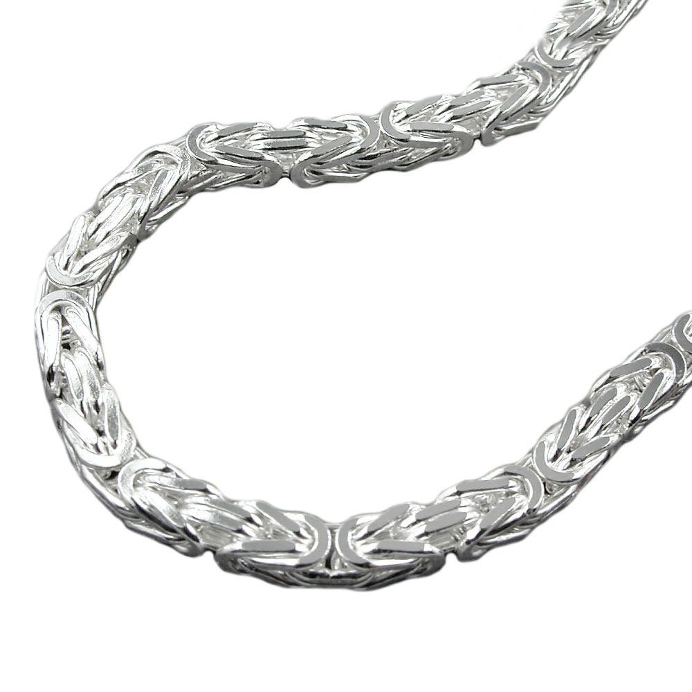 Schmuck Krone Königsarmband Armband, 5mm Königskette, Silber 925 21cm, Silber 925