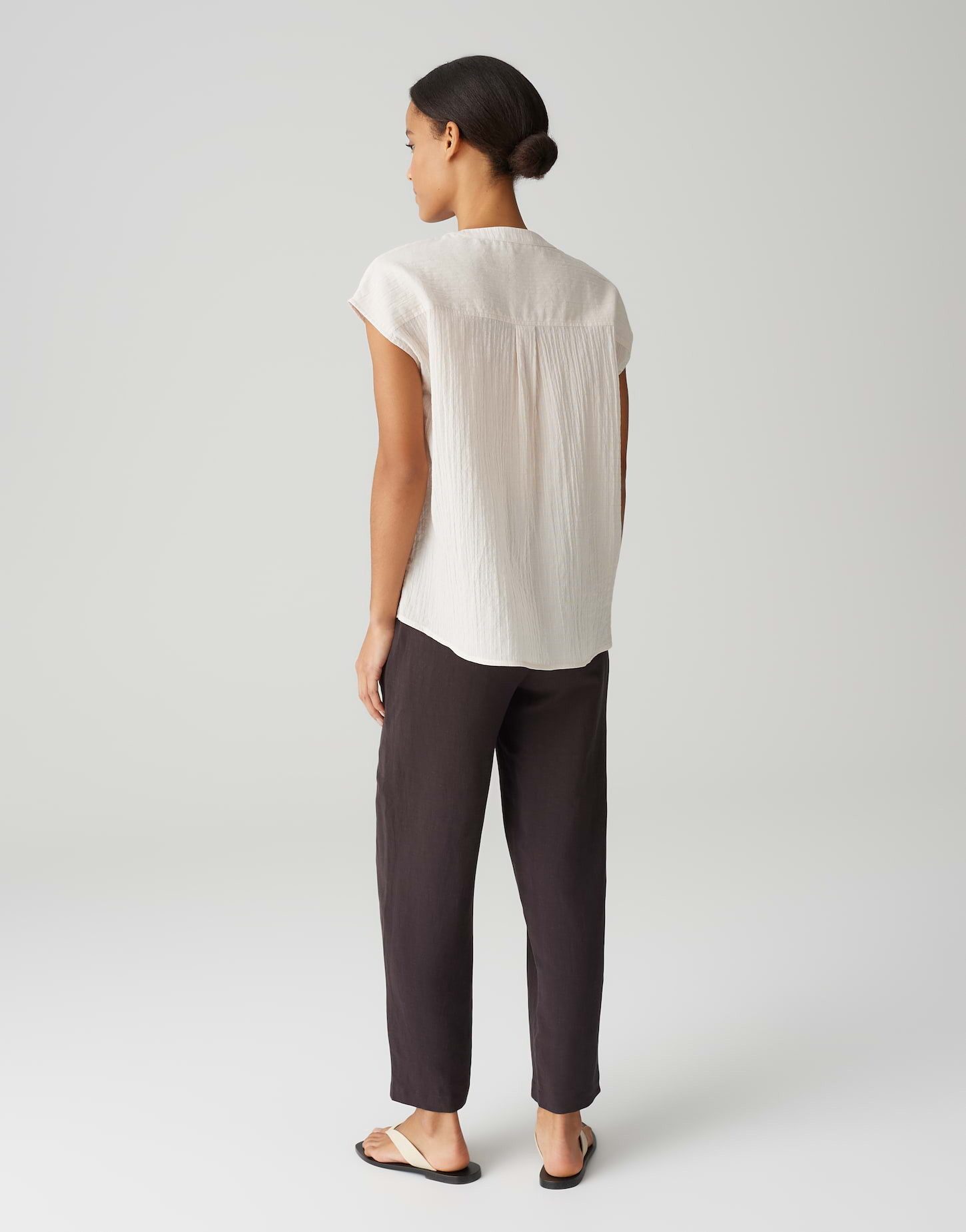 OPUS Kurzarmbluse FAMALI aus BCI Cotton