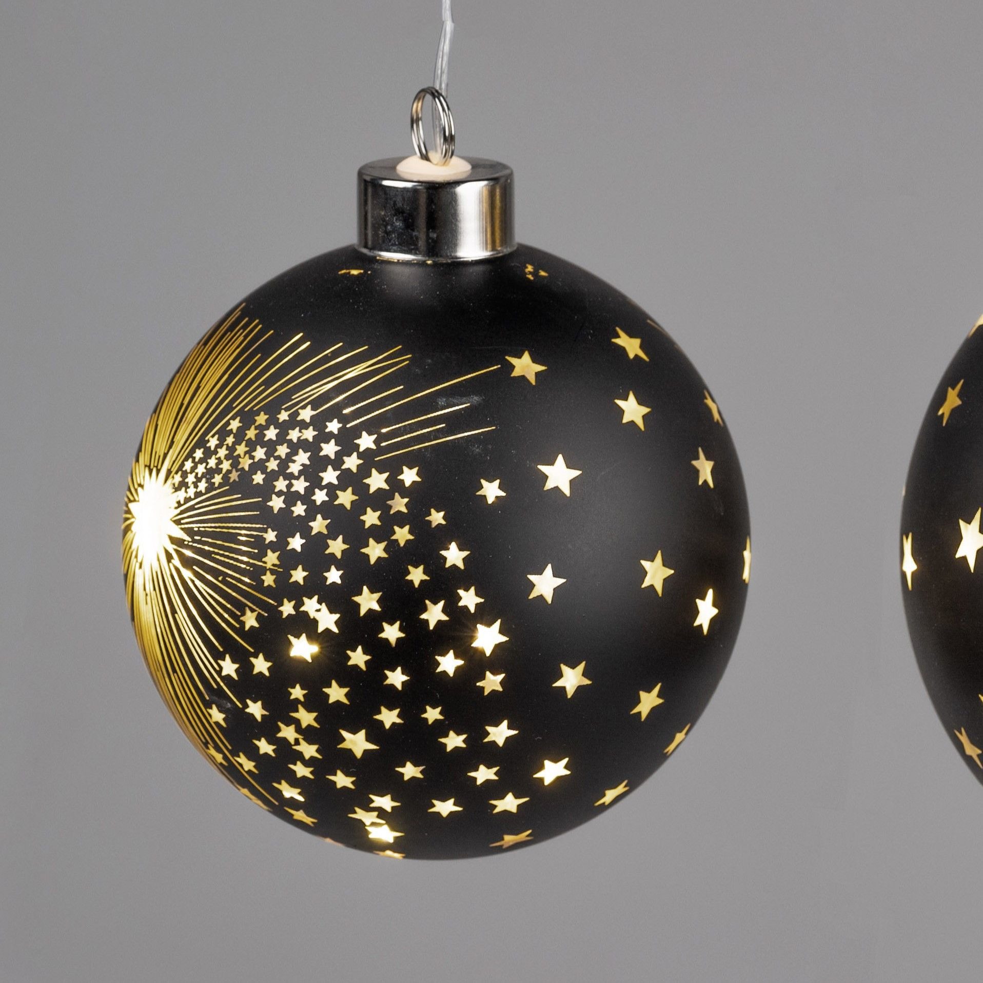 formano Hängedekoration Spirit Sterne, Mit Timerfunktion, Schwarz, Motiv: Sterne