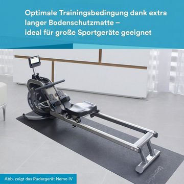 Skandika Bodenschutzmatte Bodenschutzmatte Rudergeräte 65x230cm, für Heimtrainer Rudergeräte und Vibrationsplatten