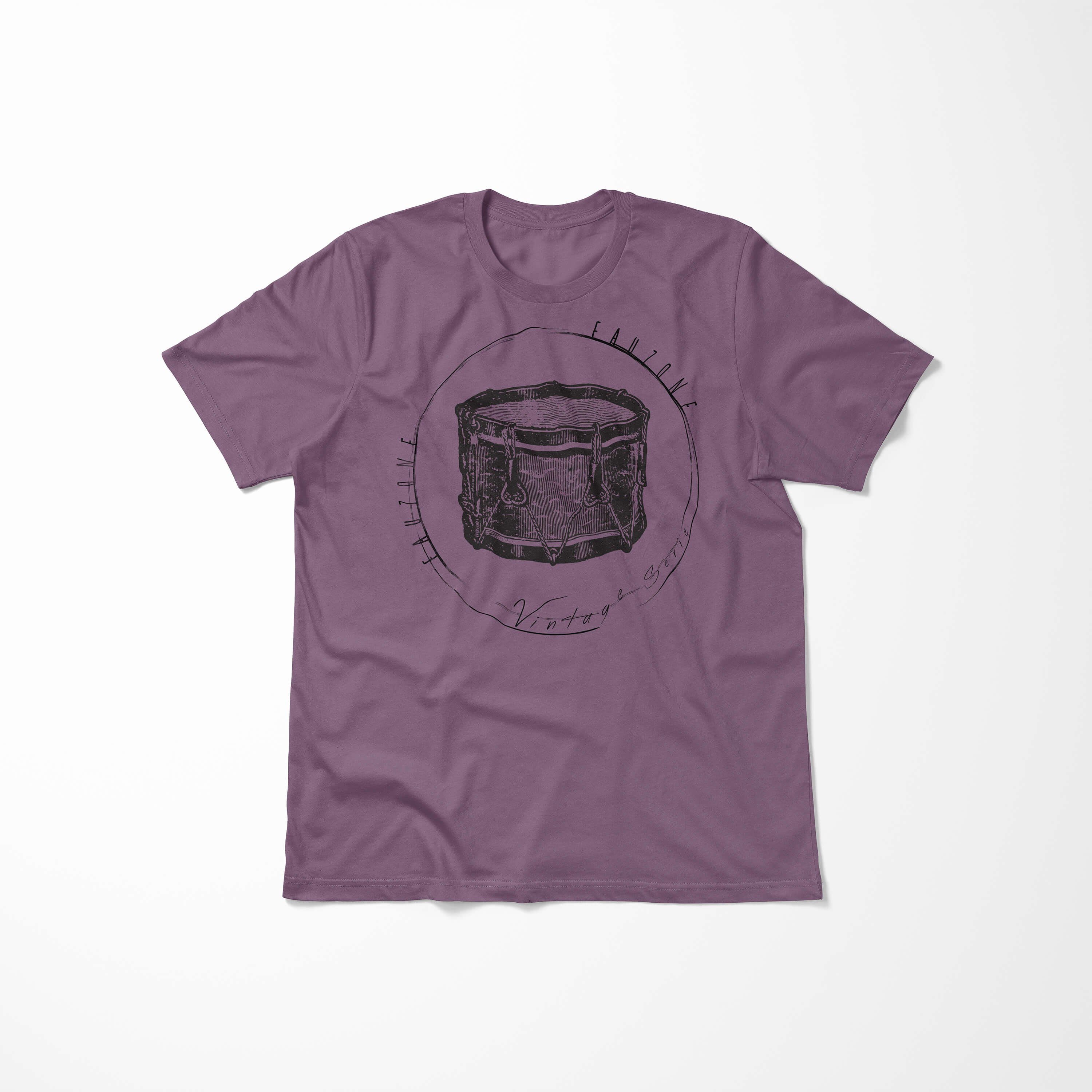 Sinus Art T-Shirt Vintage Trommel Shiraz T-Shirt Herren