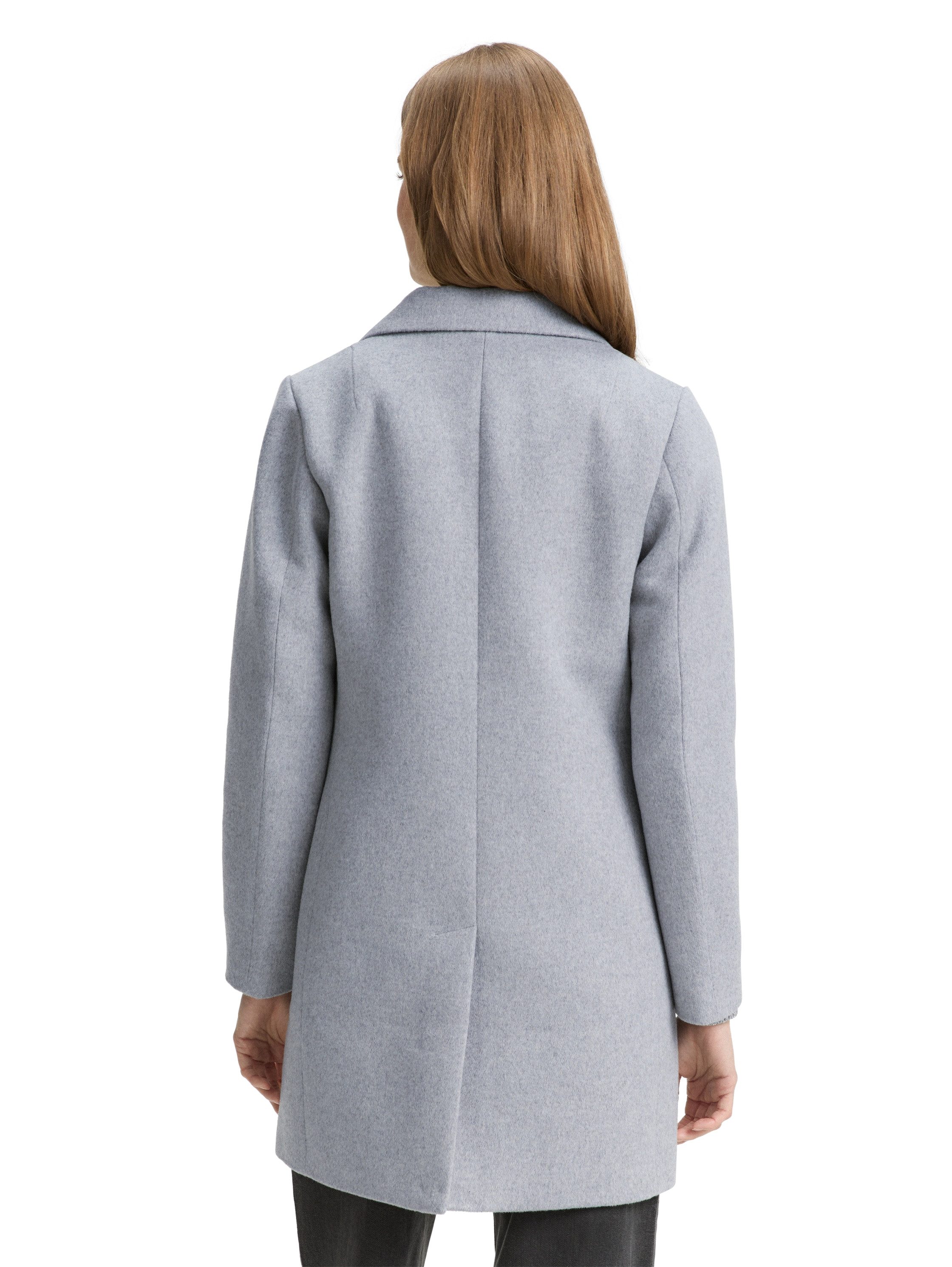 TOM TAILOR Denim Wollmantel mit Taschen günstig online kaufen