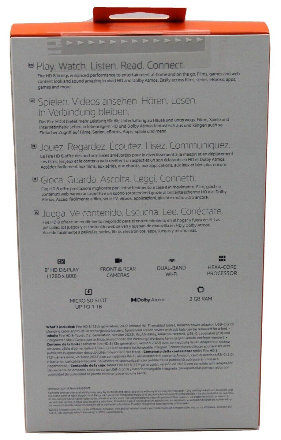 Amazon Fire HD 8 Tablet mit Spezialangeboten Tablet (20,3", 32 GB, Fire OS, mit Ladegerät)