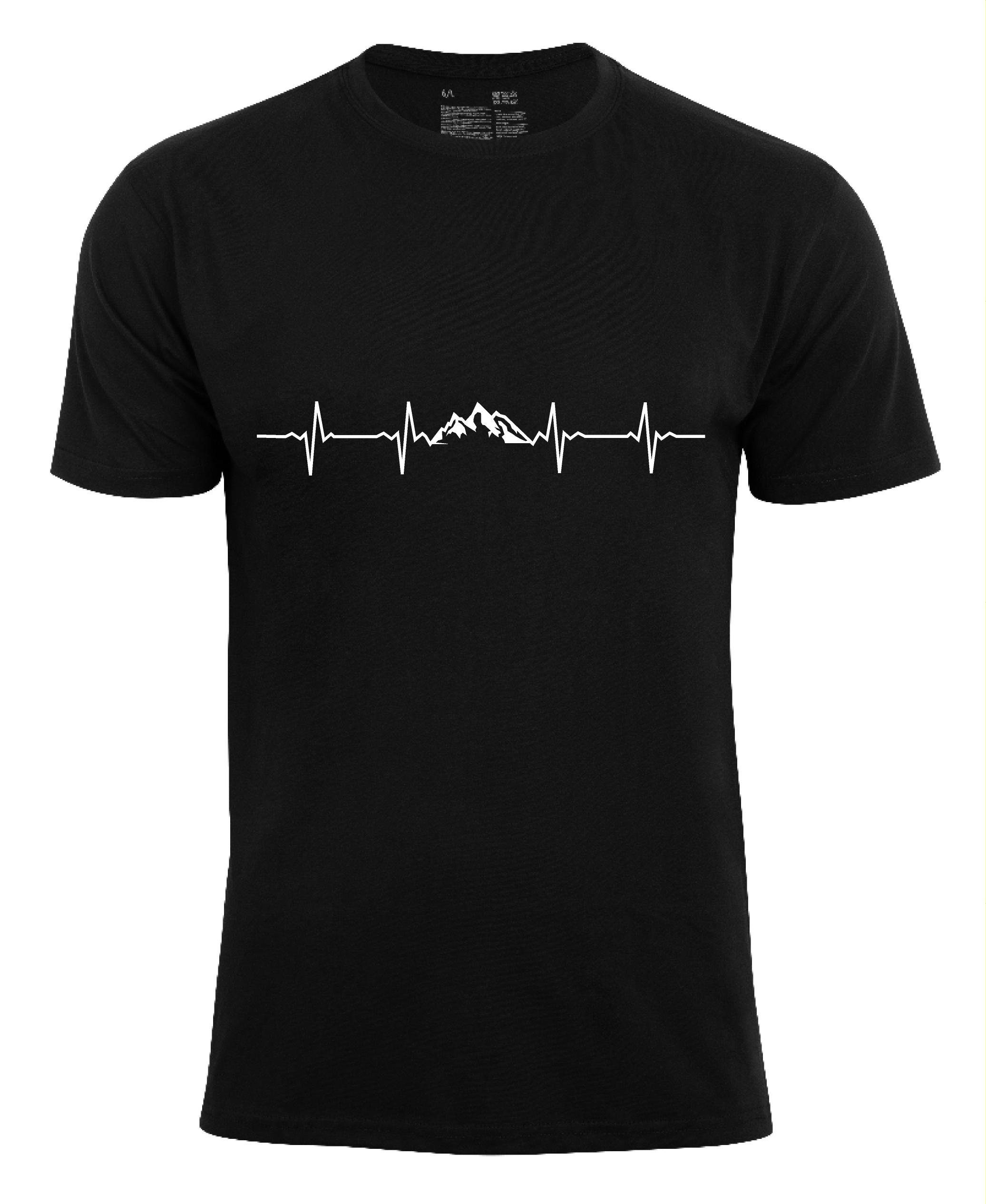 Cotton Prime® T-Shirt "Pulsschlag Berge" günstig online kaufen