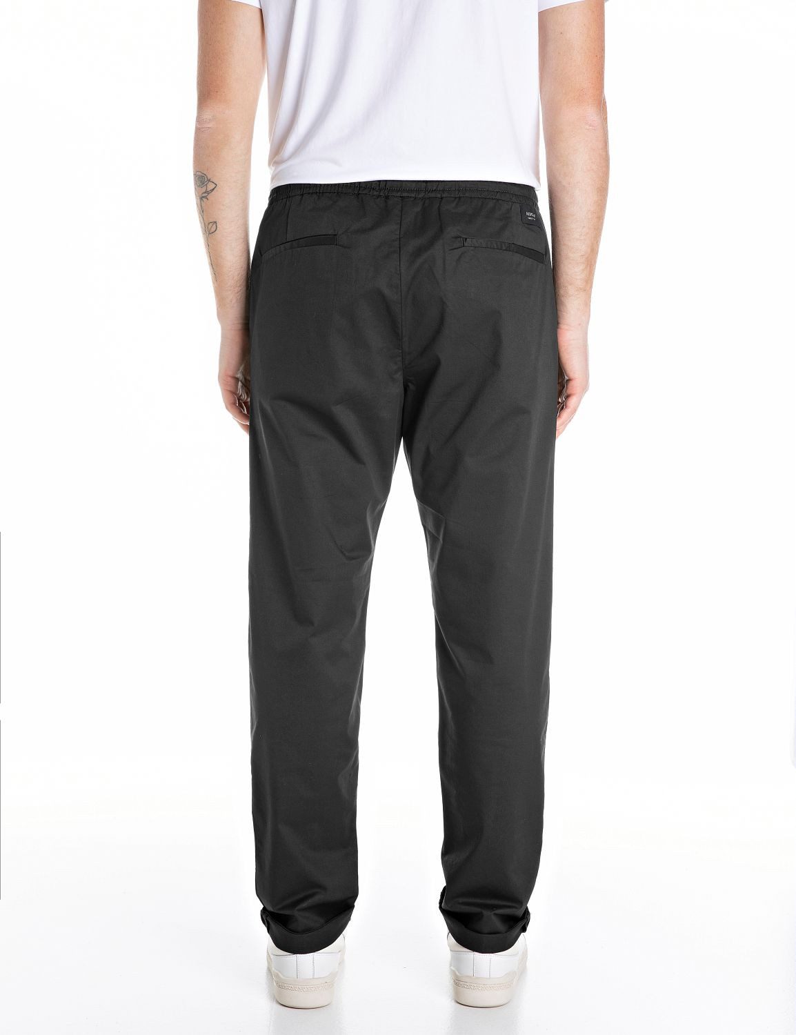 Replay Schlupfhose Regular Fit mit elastischem Bund günstig online kaufen