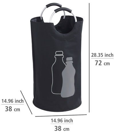 WENKO Flaschensammler Modell Jumbo, Multifunktionstasche, Pfandsammler mit 2 Tragegriffen, 69 Liter
