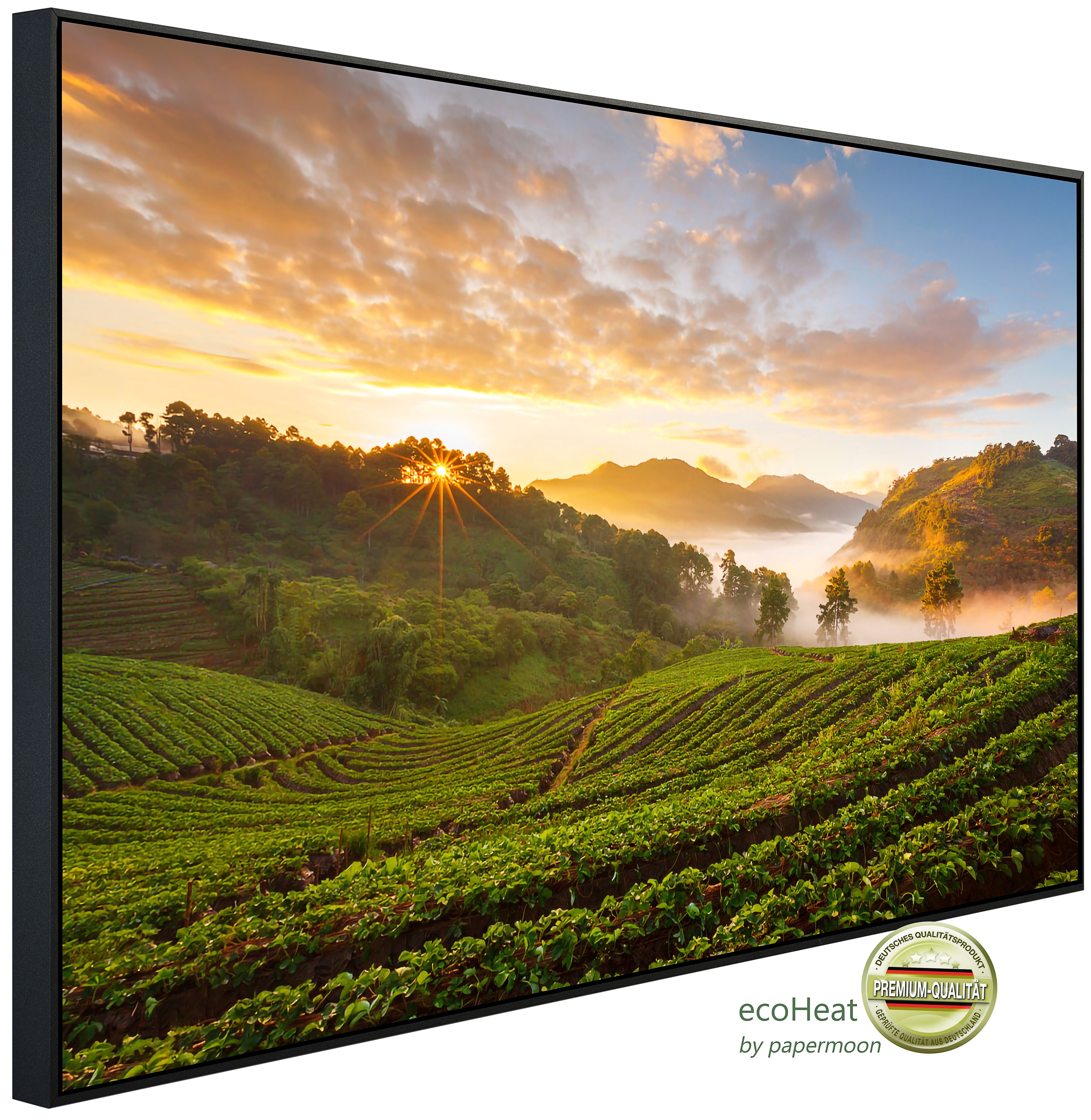 Papermoon Infrarotheizung INFRAROT-BILD-HEIZUNG, Felder, TÜV-Rheinland/GS zertifiziert, angenehme Strahlungswärme