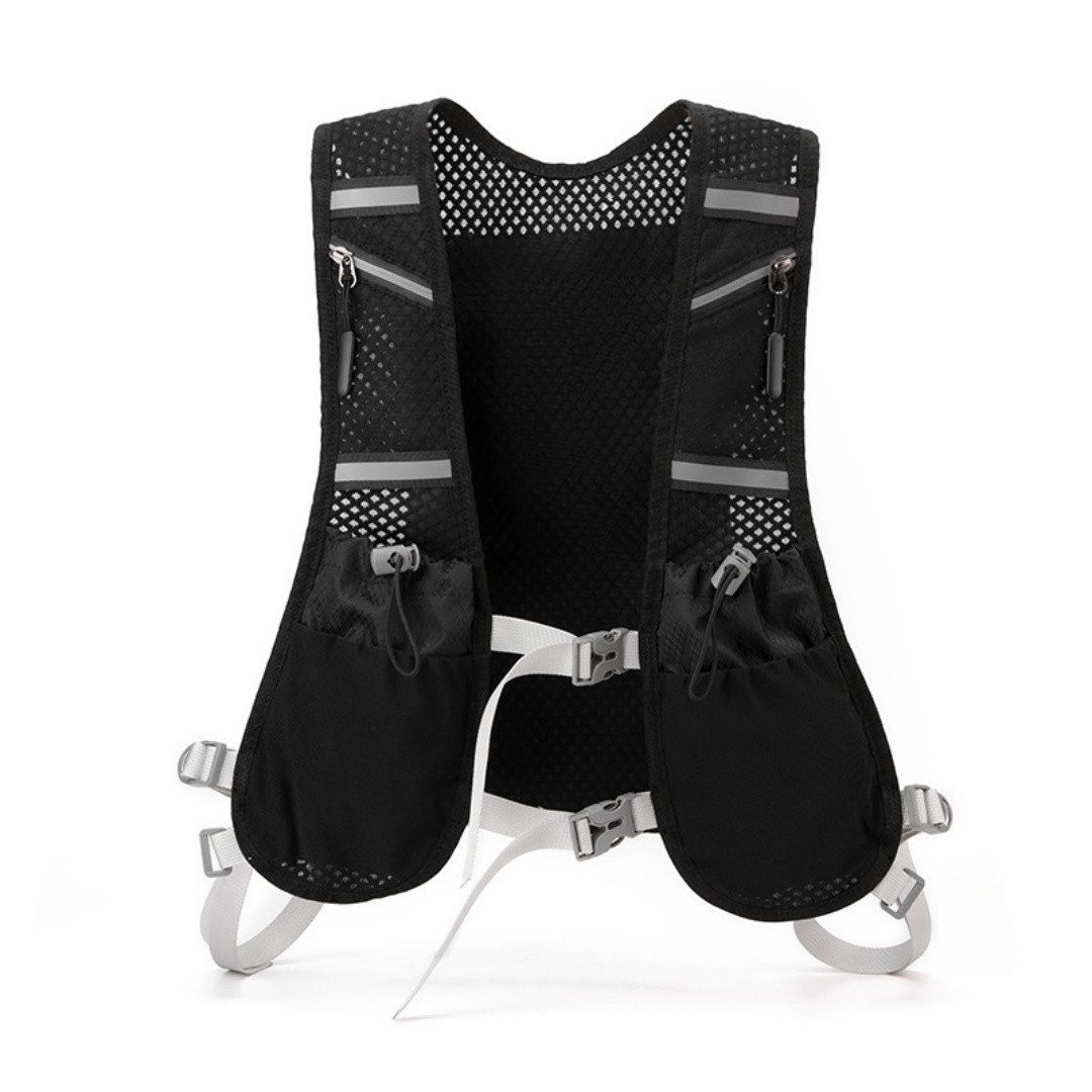 Diwzbyn Trinkrucksack Laufweste für Damen und Herren, Ultraleichter Laufrucksack (mit reflektierenden Streifen und verstellbaren Gurten), ideal für Laufen, Trailrunning, Radfahren und Marathon