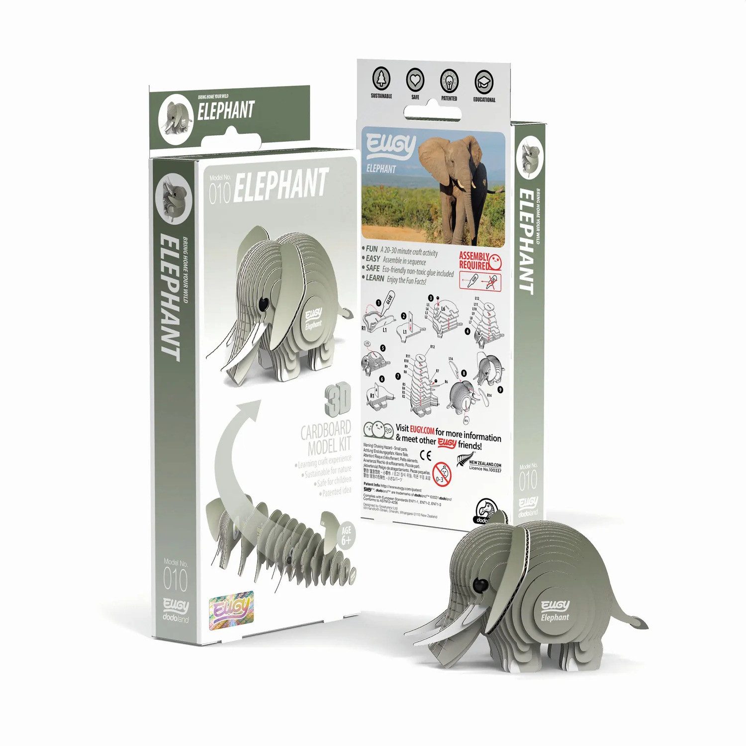 Spiel EUGY - 3D Bastelset Elefant