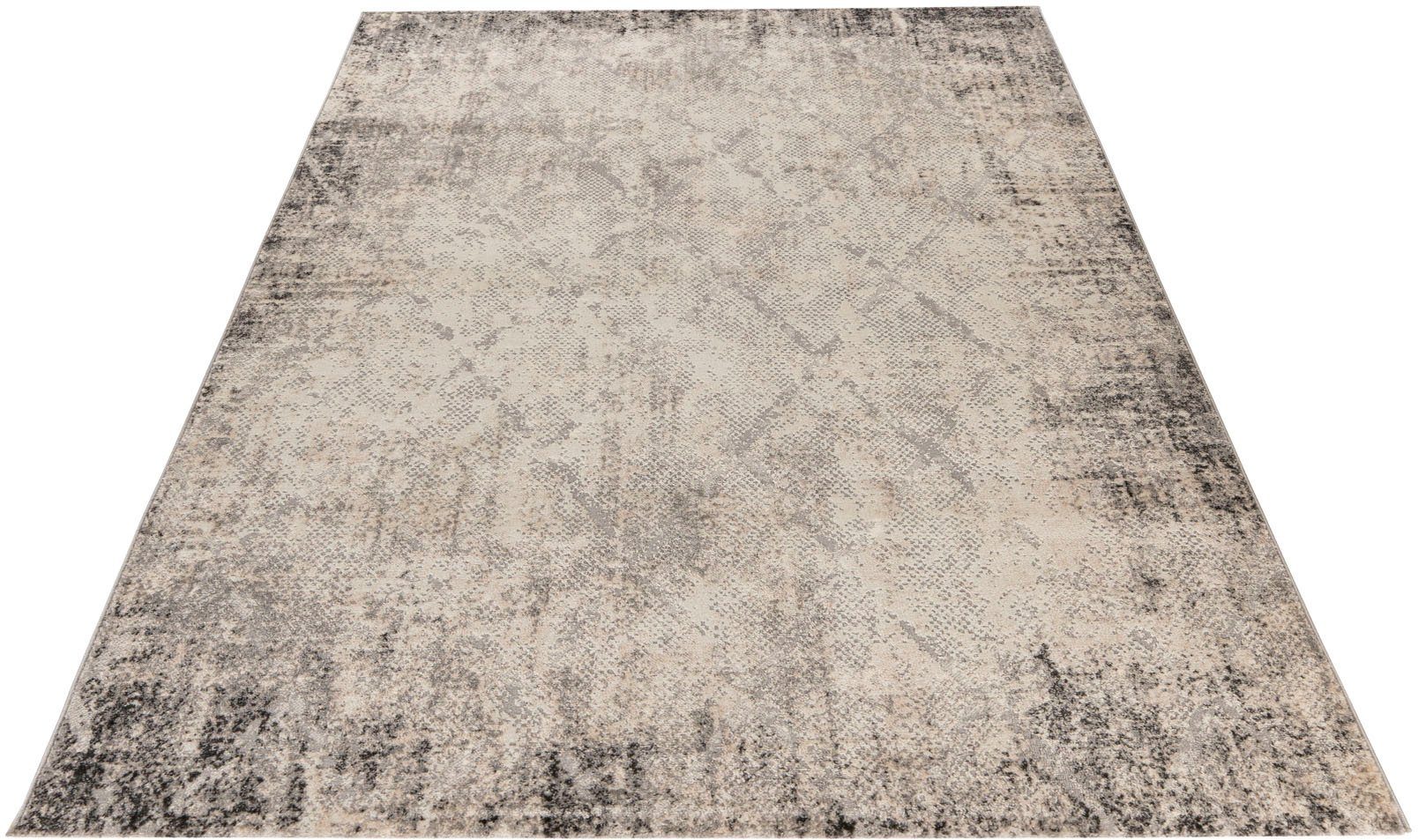 Obsession Teppich My Salsa 694, rechteckig, Höhe: 8 mm, modernes Rauten Muster, Vintage Design, Esszimmer, Wohnzimmer