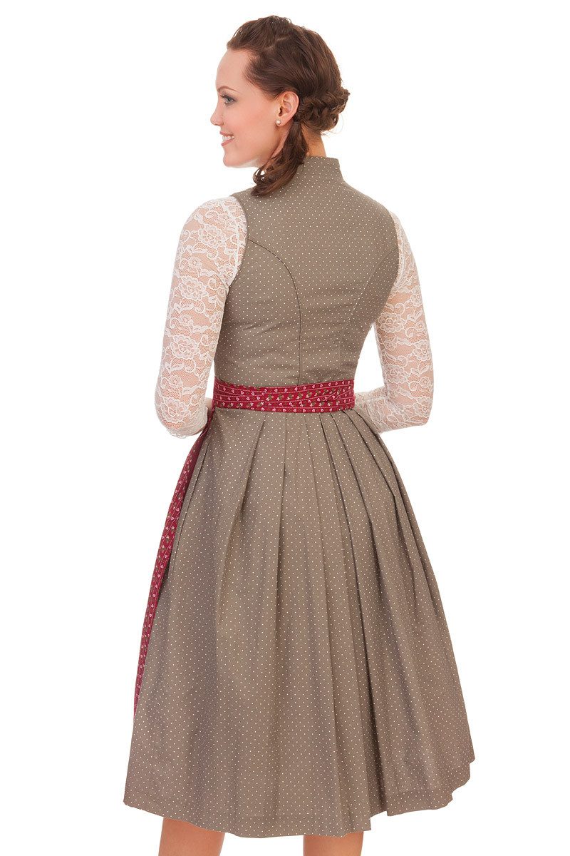 Alpenfee Tracht Dirndl Midi Dirndl 2tlg. - NORA - oliv