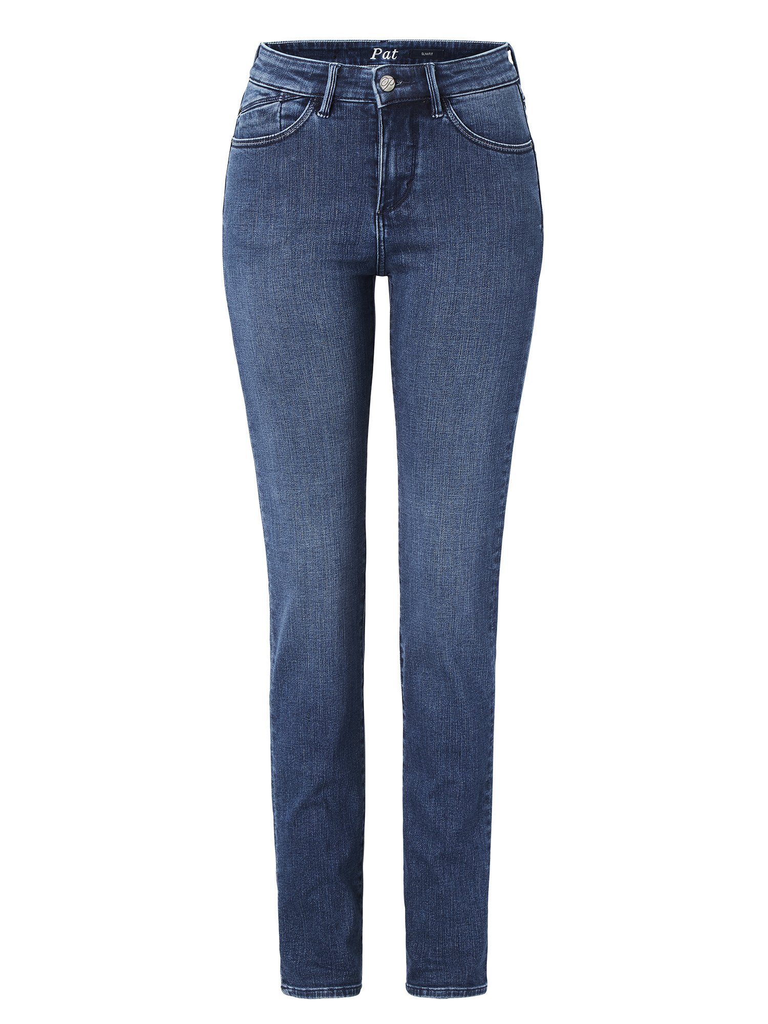 Jeans Stretchanteil PAT Slim-Fit blue use Slim-fit-Jeans mit Paddock's dark Soft Denim stone
