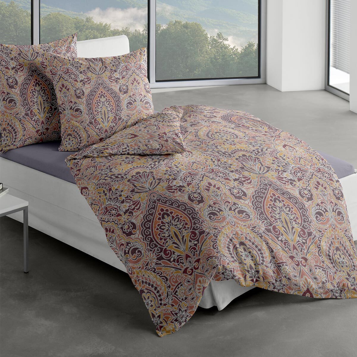 TRAUMSCHLAF Bettwäsche Sioux, Biber, 2 teilig, Winterbettwäsche in warmer Q günstig online kaufen