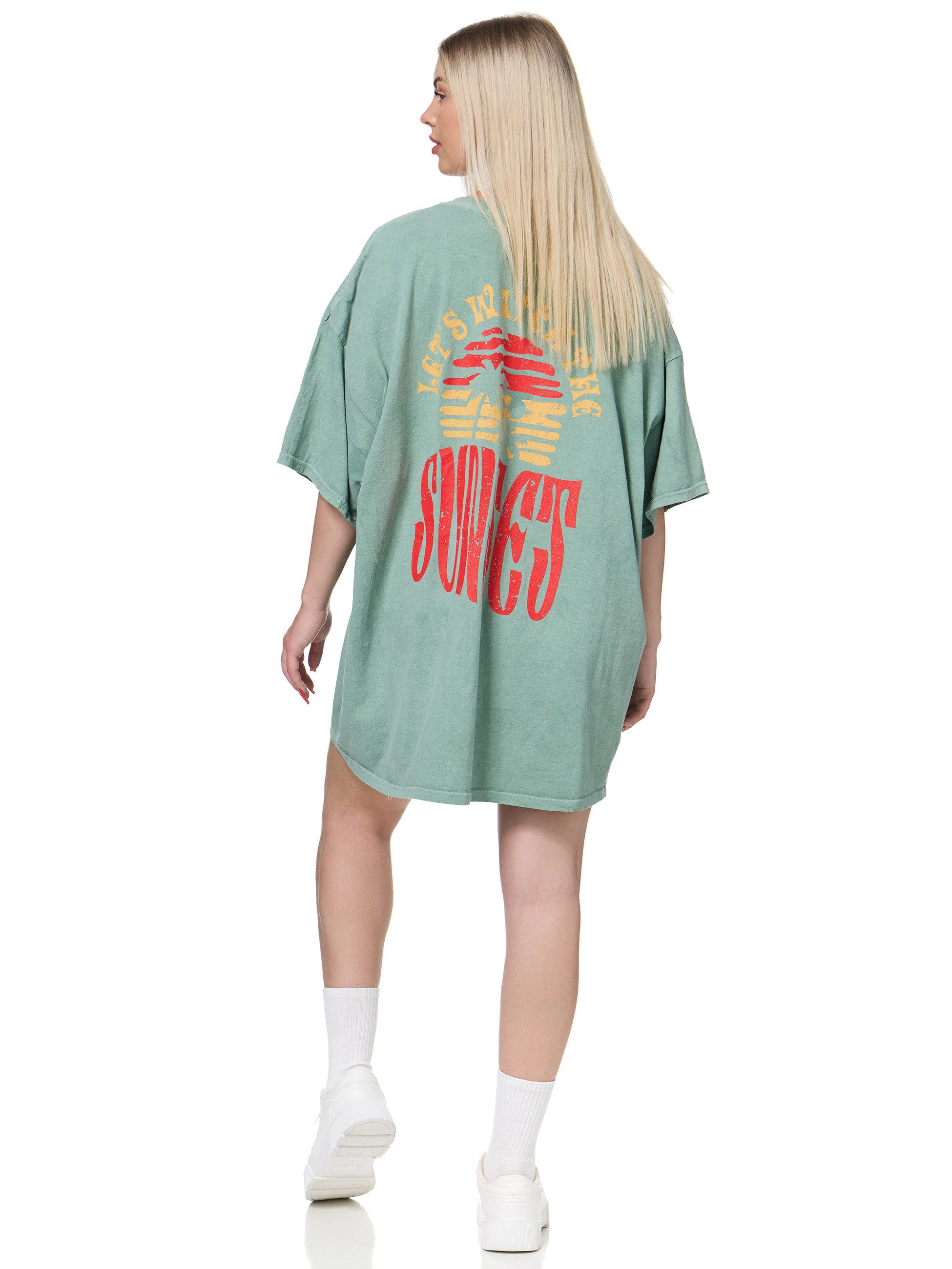 Worldclassca T-Shirt Worldclassca Oversized Print SUNSET günstig online kaufen