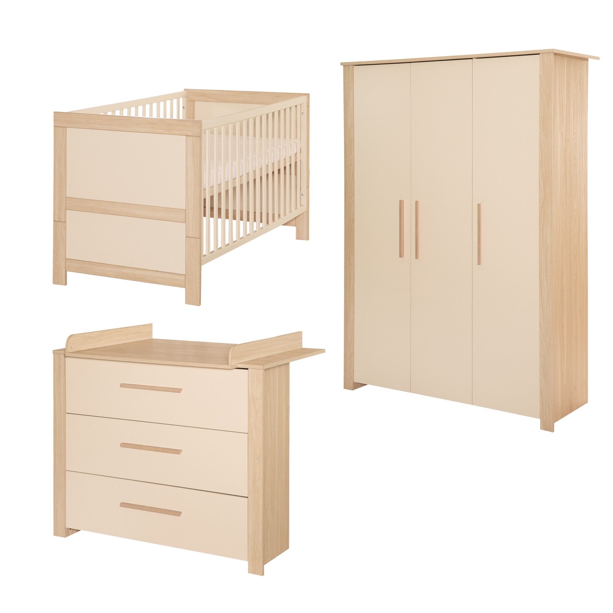 roba® Babyzimmer-Komplettset Momo - modernes Kinderzimmer günstig online kaufen