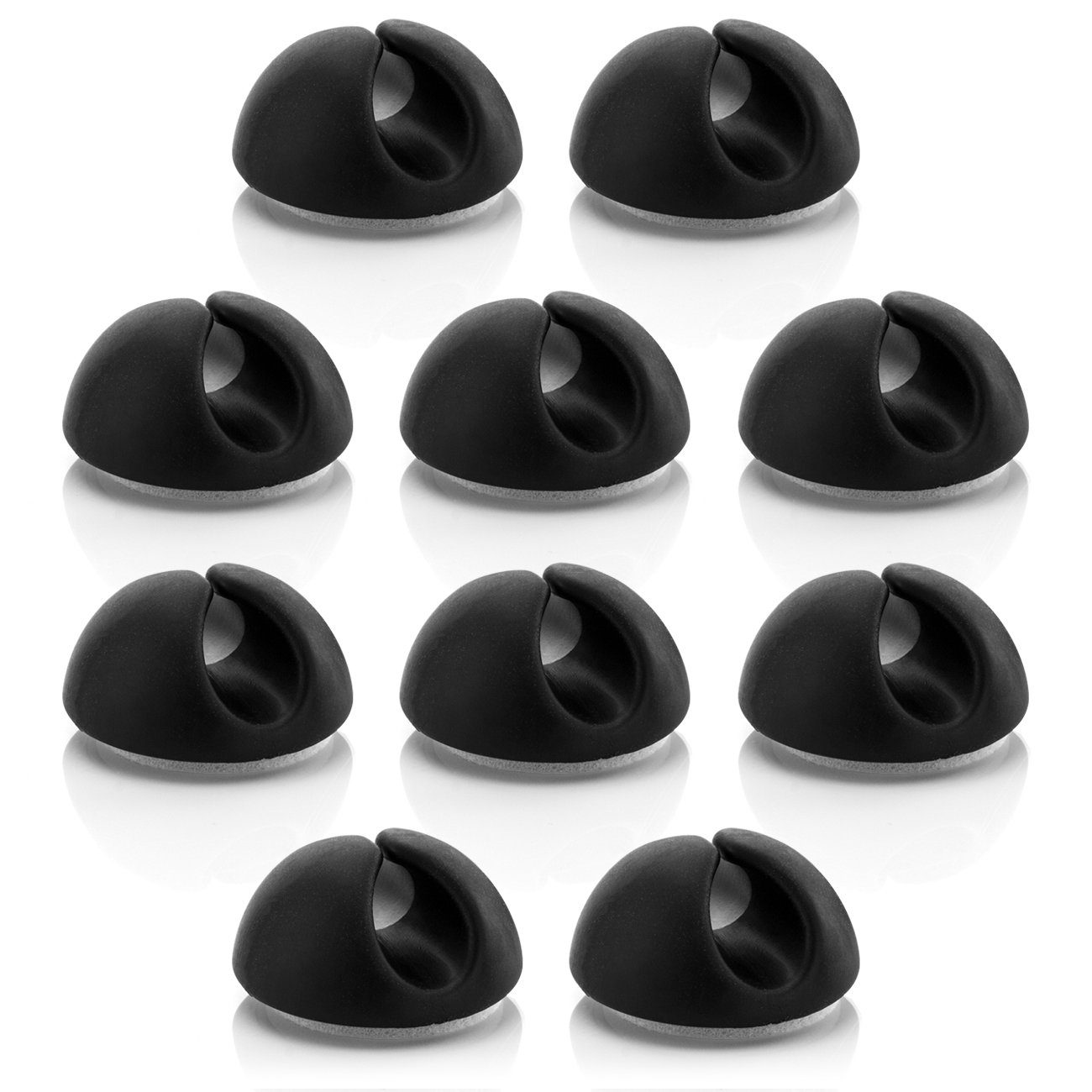 deleyCON deleyCON 10x Kabelhalter Kabelführung Kabel Fixierung Kabel Clips TV-Adapter