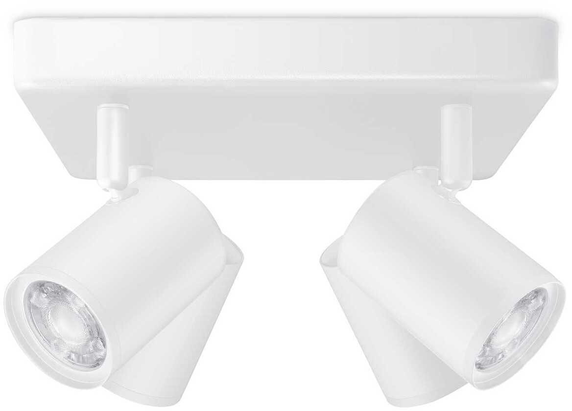 WiZ LED Deckenspots IMAGEO, Leuchtmittel wechselbar, warmweiß - kaltweiß, Millionen Farben und dynamische Lichtmodi