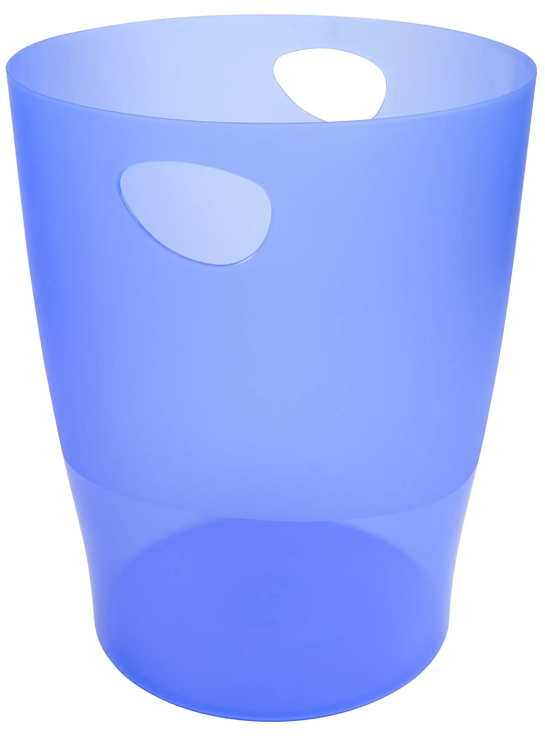 EXACOMPTA Papierkorb 8x Papierkorb Ecobin, 15 Liter, Linicolor - Eisblau - 45310D, Papierkorb