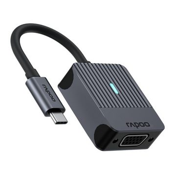 Rapoo UCA-1003 USB-C Adapter, USB-C auf VGA, Grau USB-Adapter USB-C zu VGA, 15 cm