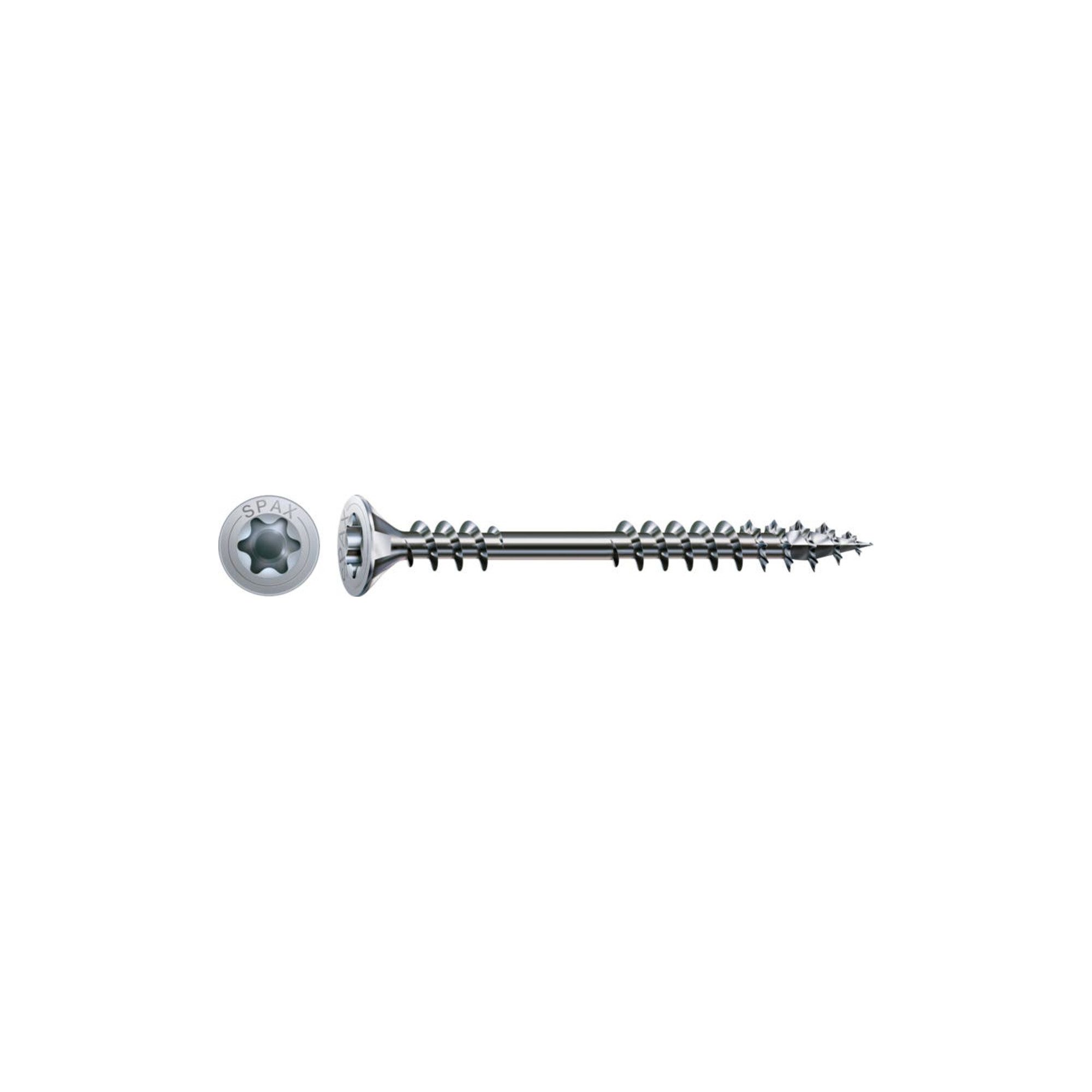 SPAX Verbinder Spax ART 89015 Senkkopf Stahl geh. 4,5 x 80 -T20 WIROX gal Zn S 100 St
