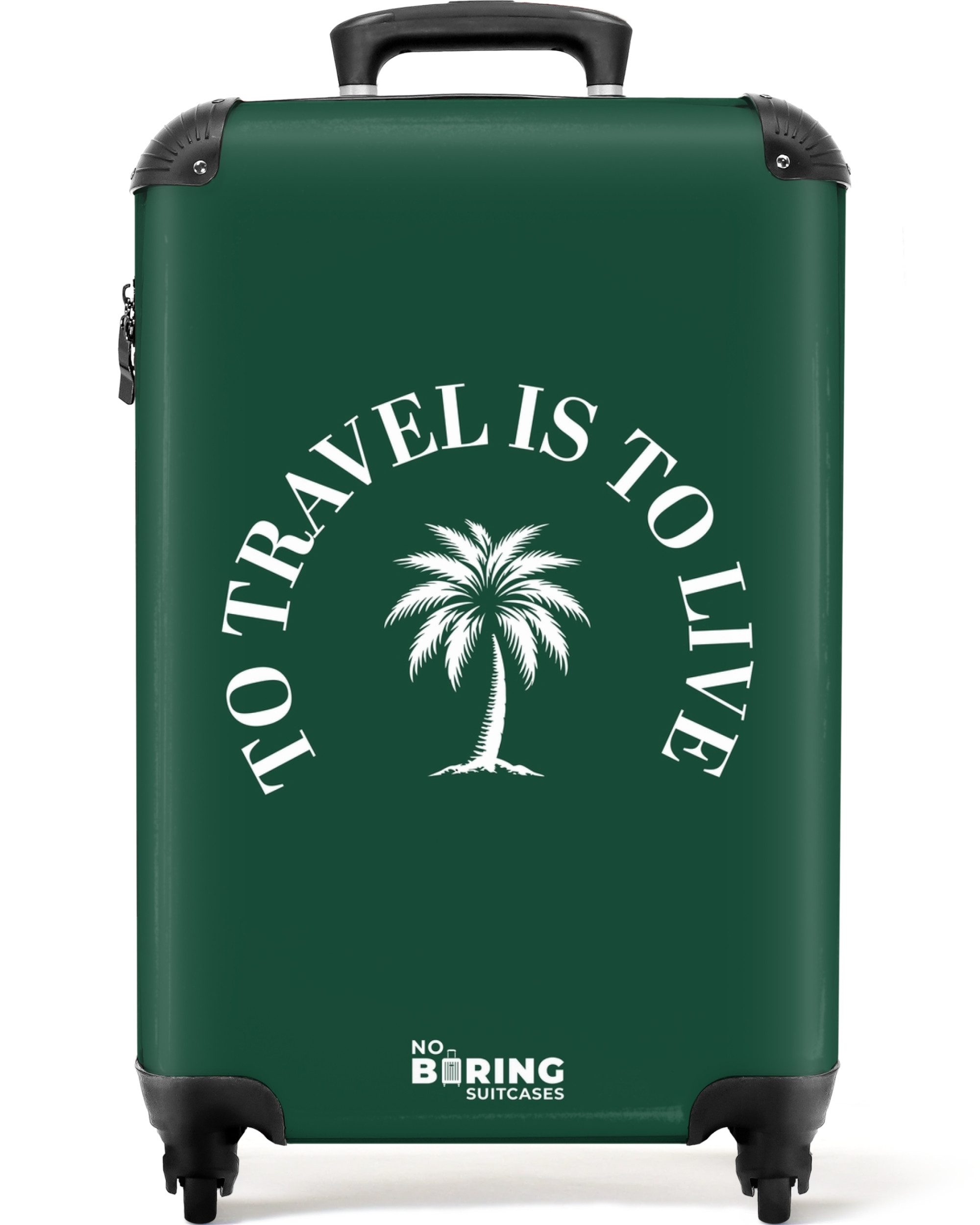 Hartschalen-Trolley Reisen ist Leben 55x35x20cm