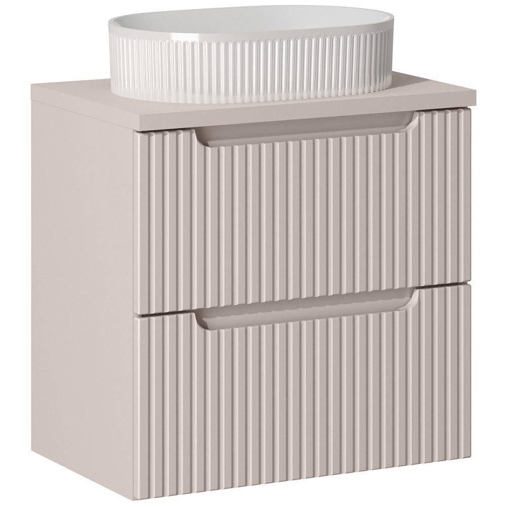 Lomadox Waschtisch NEWPORT-56-CASHMERE, 60cm mit Keramik-Waschbecken, günstig online kaufen