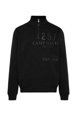 CAMP DAVID Sweater mit Zipper am Stehkragen