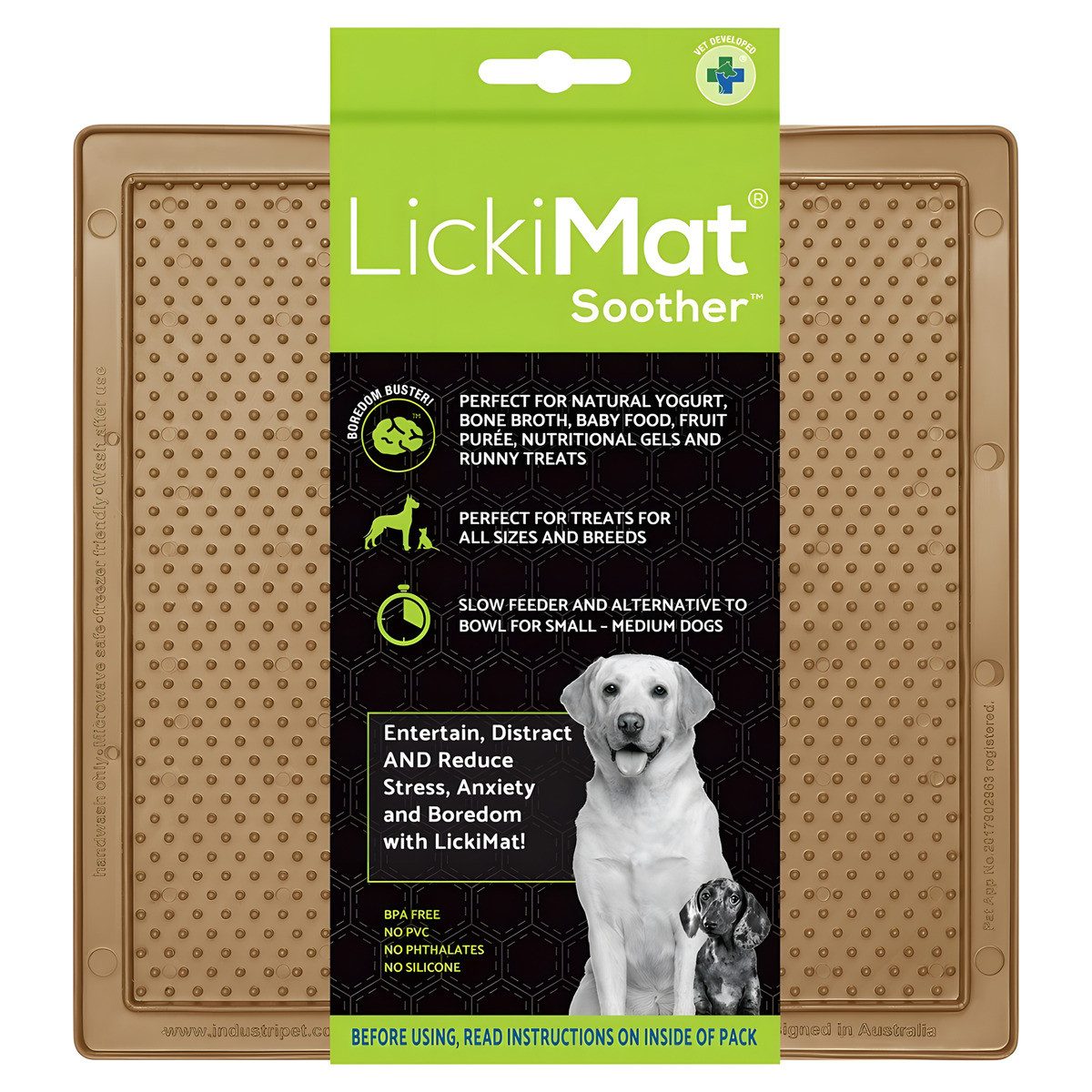 LickiMat Antischlingnapf Classic Soother coffee