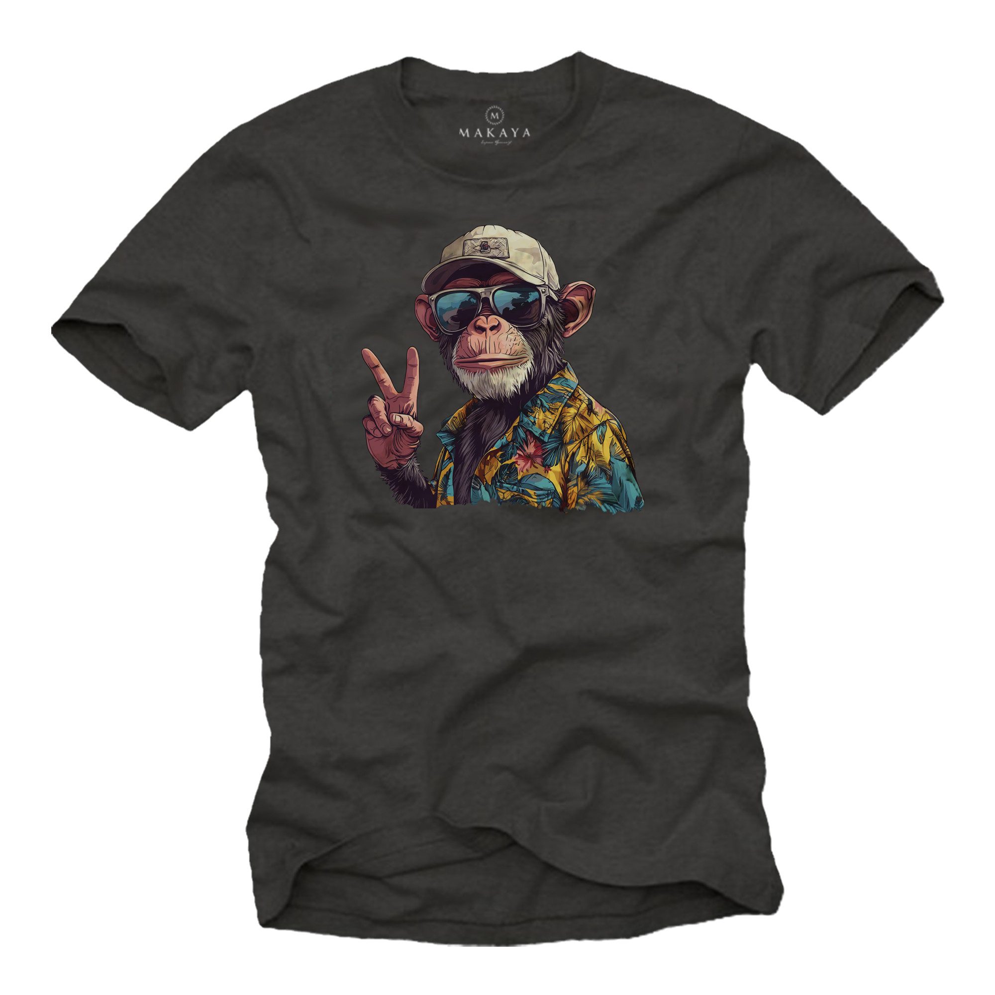 T-Shirt Printshirt für Männer – Cooler Affe Aufdruck für Herren