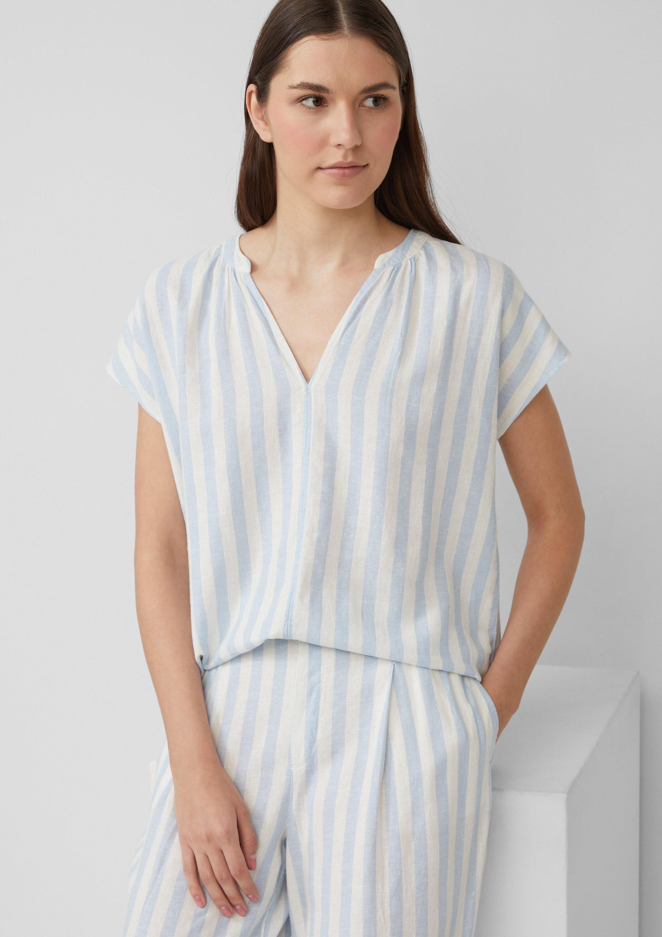 s.Oliver Kurzarmbluse Bluse Ärmellose Bluse aus günstig online kaufen