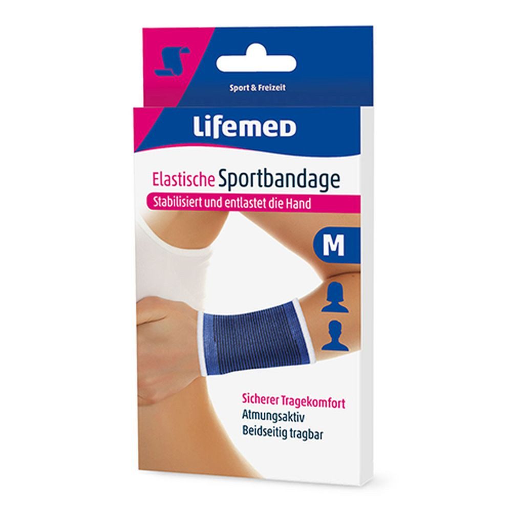 LifeMed Handbandage Lifemed Sportbandage Handstütze elastisch Göße M