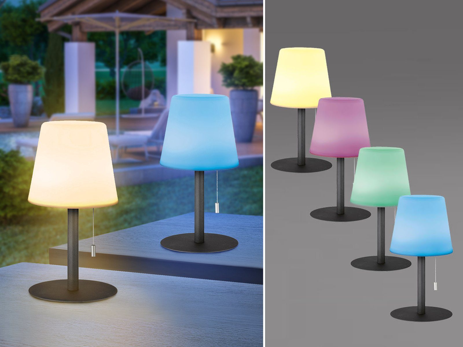 easy! BY FHL LED Außen-Tischleuchte, Farbwechsel, günstig online kaufen