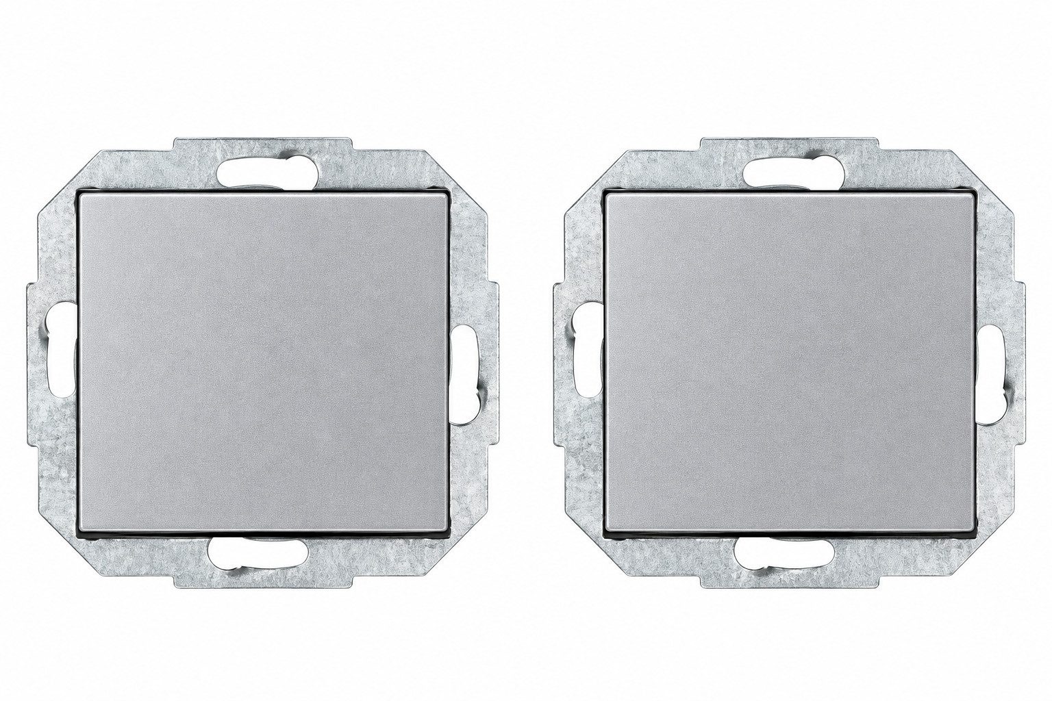 Kopp Lichtschalter 2X Klingeltaster ATHENIS Taster IP20 Universalschalter Klingelschalter, Unterputz Universaltaster Lichttaster Klingeltaster Tastschalter