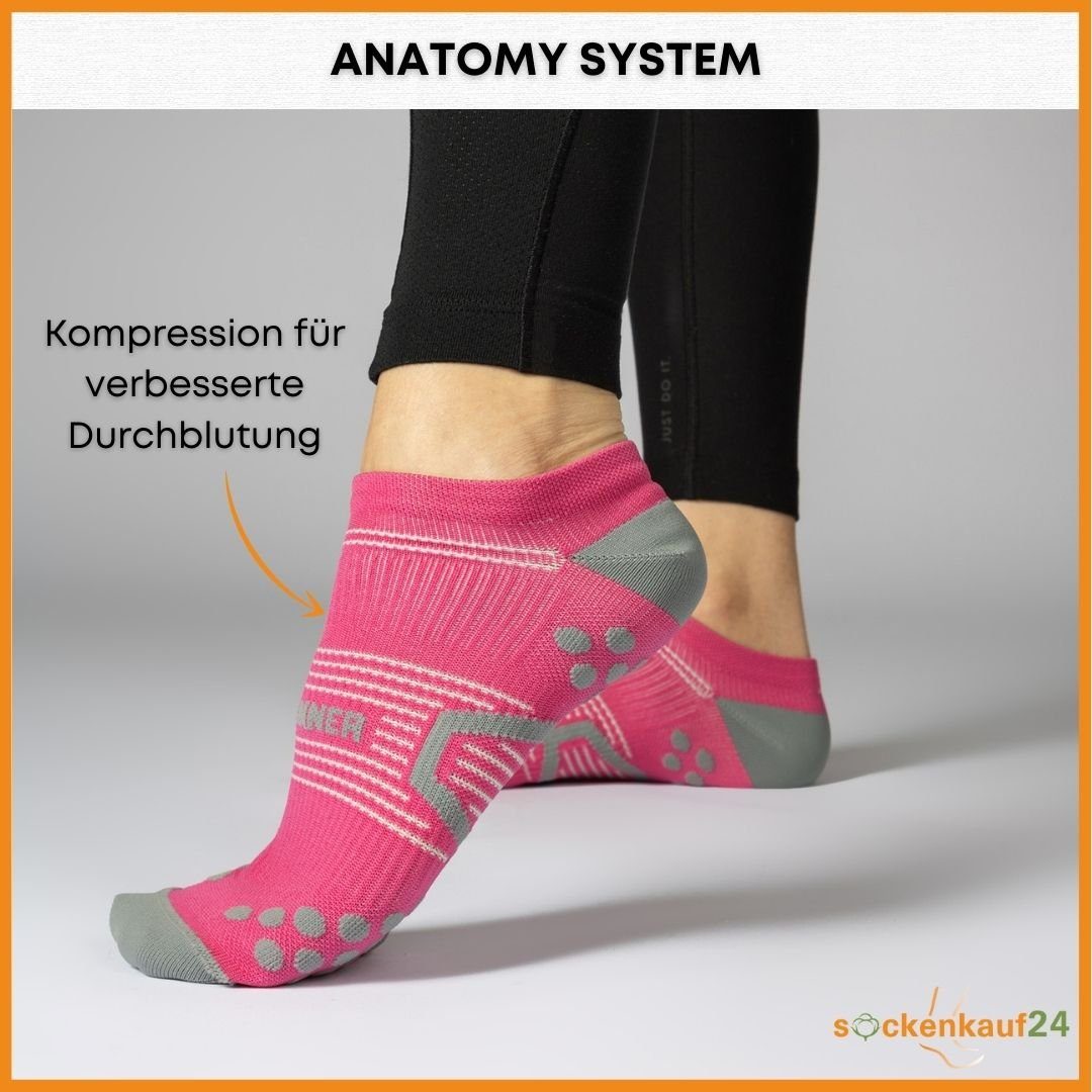 sockenkauf24 Laufsocken low Cut Sportsocken für Herren & Damen Laufsocken kurz (3-Paar) Atmungsaktive Running Socks 50203P WP