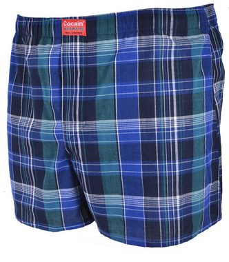 Cocain underwear Boxershorts Lockere Herren Boxershorts kariert gestreift (Spar-Pack, 4-St) gewebt