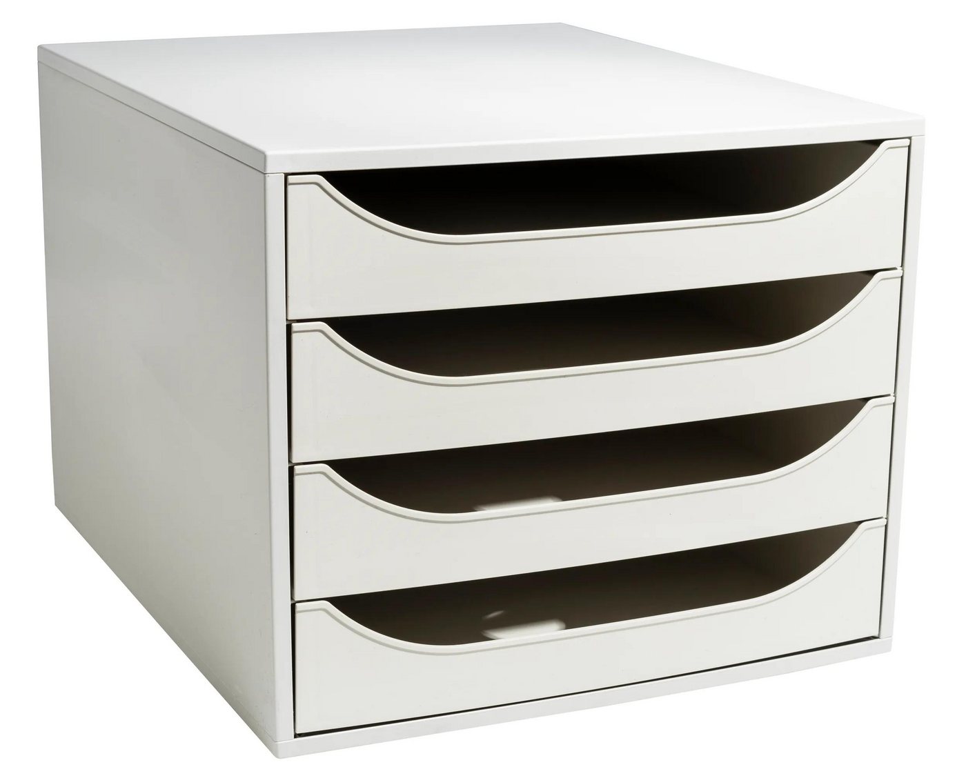 Thumbnail - EXACOMPTA Schubladenbox ECOBOX Schubladenbox mit 4 Schubladen - Grau - 228606D, Boxen einzen