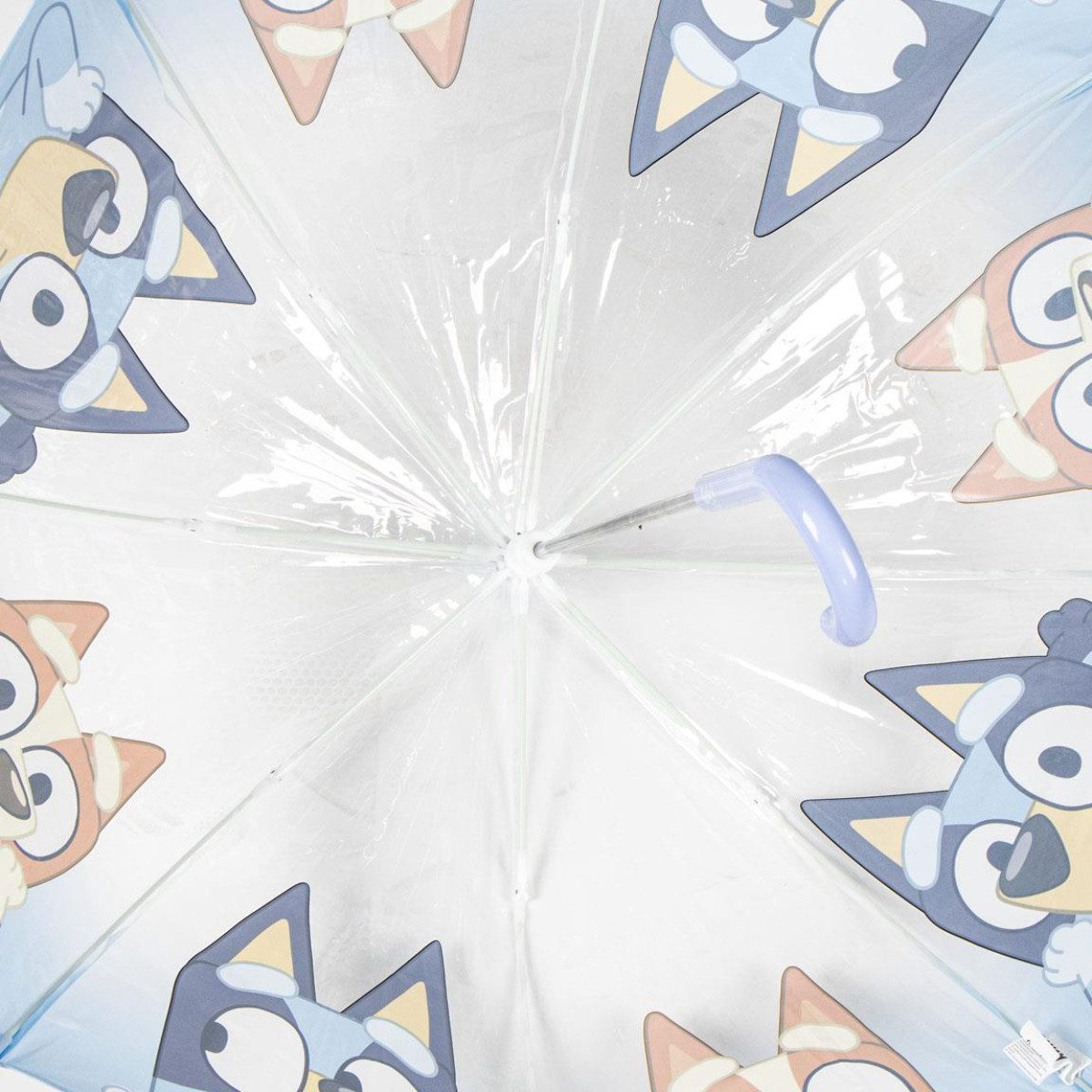Bluey Regenschirm-Wanderstock Kinder Ø 45 cm Regenschirm manueller Bubble-Schirm & Wetterschutz