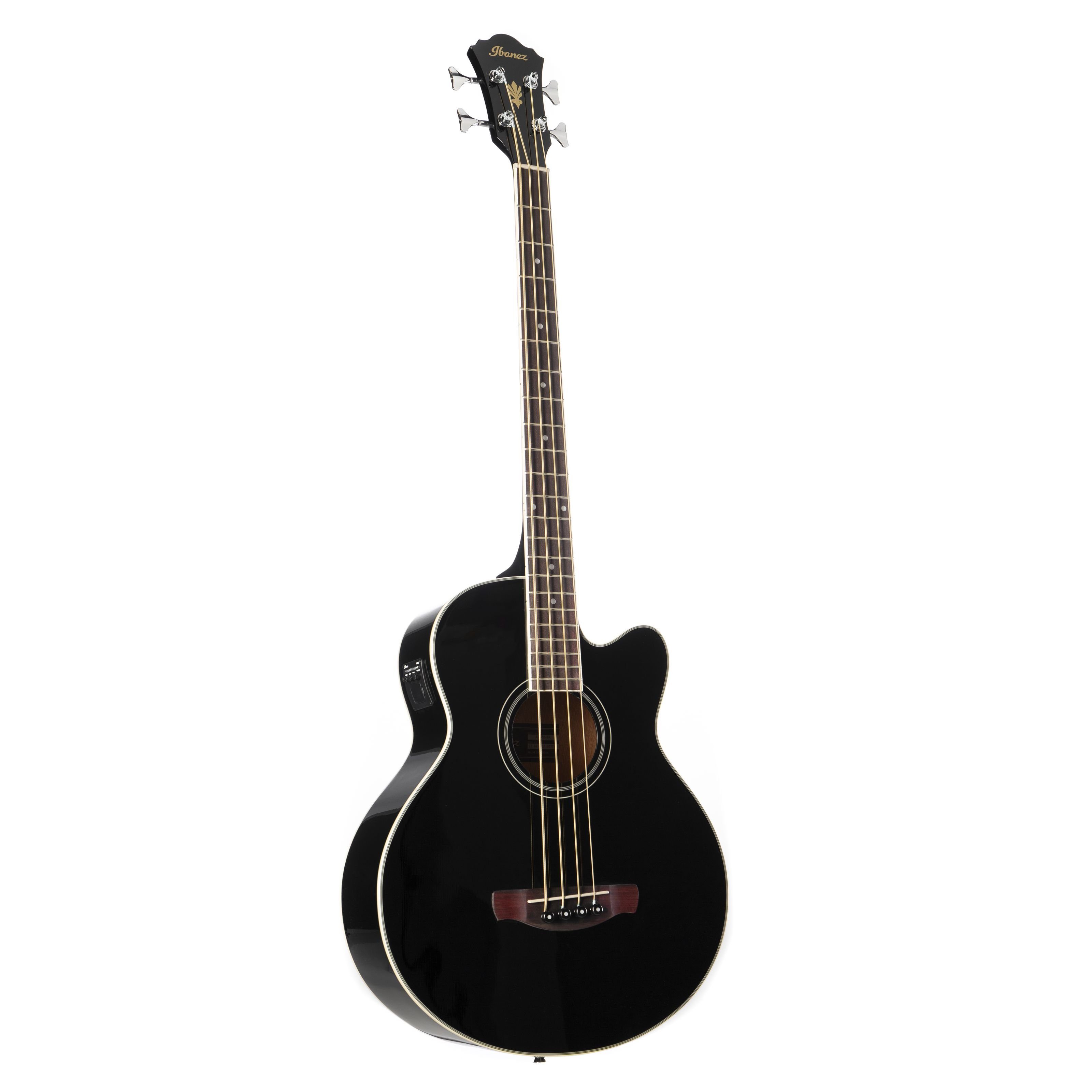 Ibanez Akustik-Bass, Akustik-Bässe, 4-Saiter Akustik-Bässe, Acoustic AEB8E-BK Black - Akustikbass