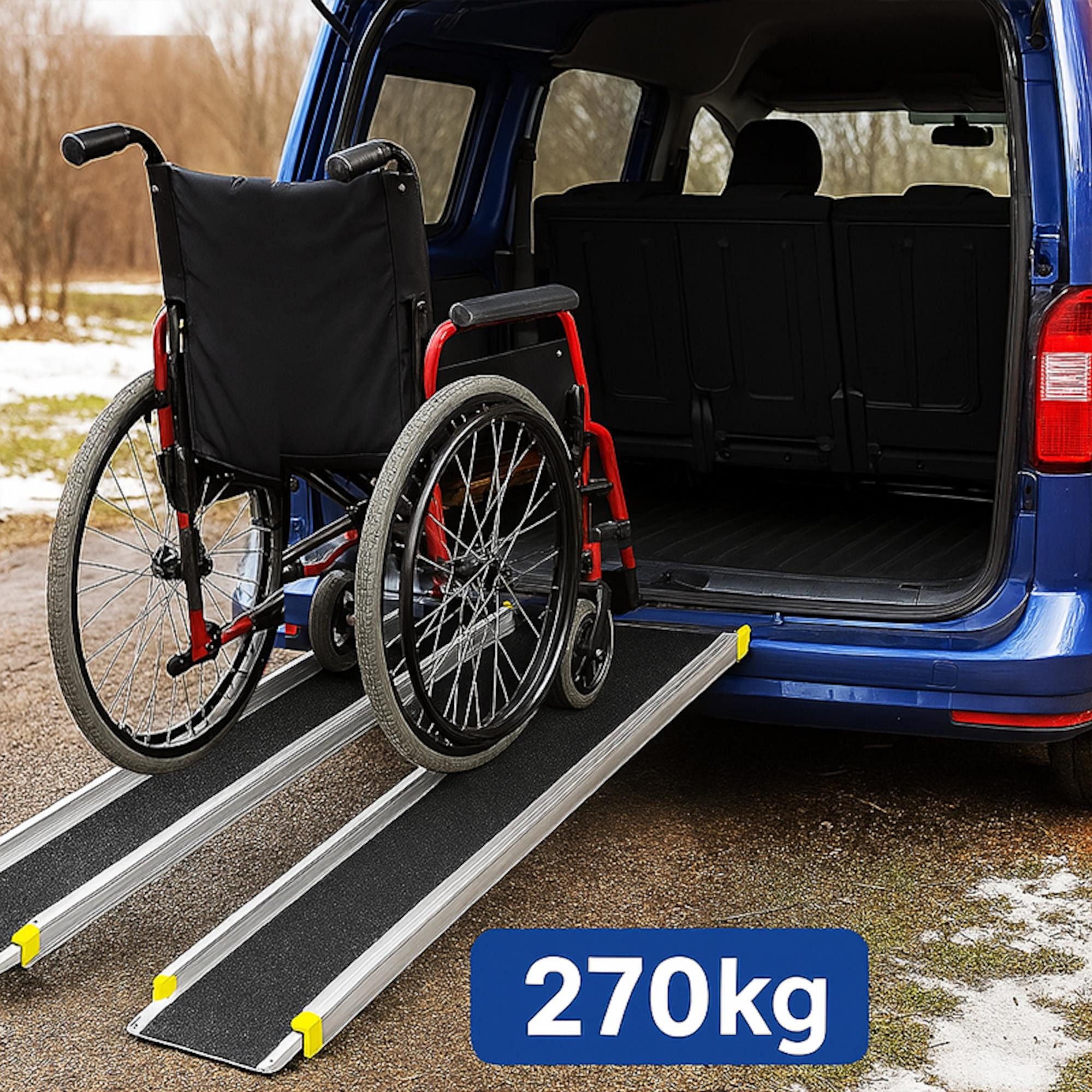 ESTEXO Auffahrrampe Aluminiumrampe Teleskop Rampe 2er Set Laderampe Verladerampe Alu