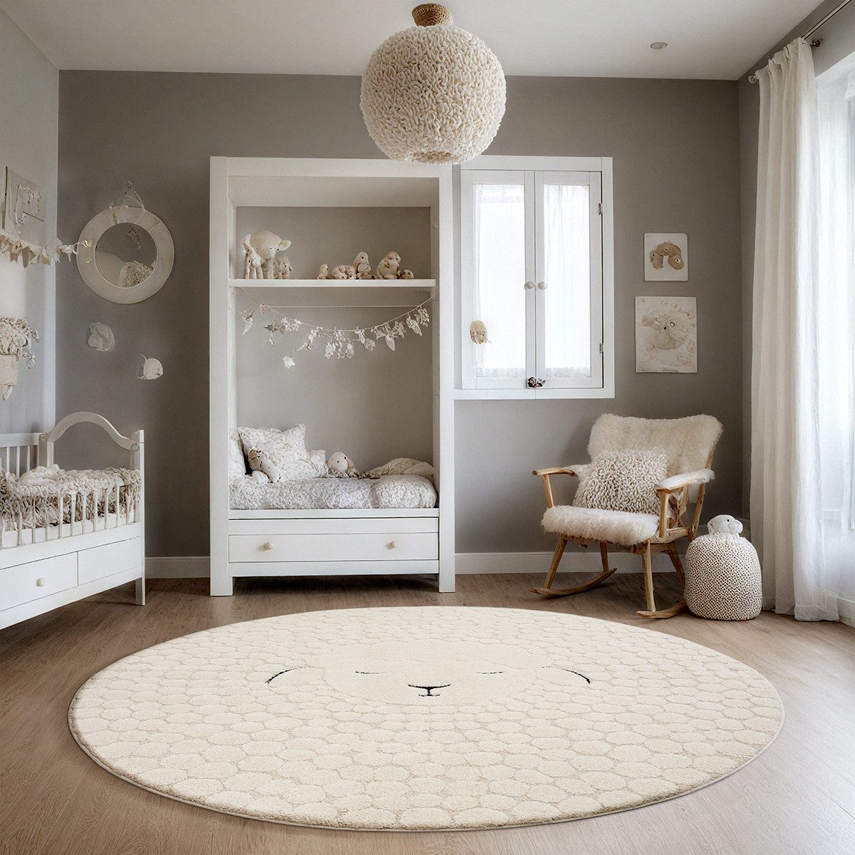 the carpet Teppich Elisa Kids, rund, Höhe: 12 mm, Kids Kinderzimmer Teppich günstig online kaufen